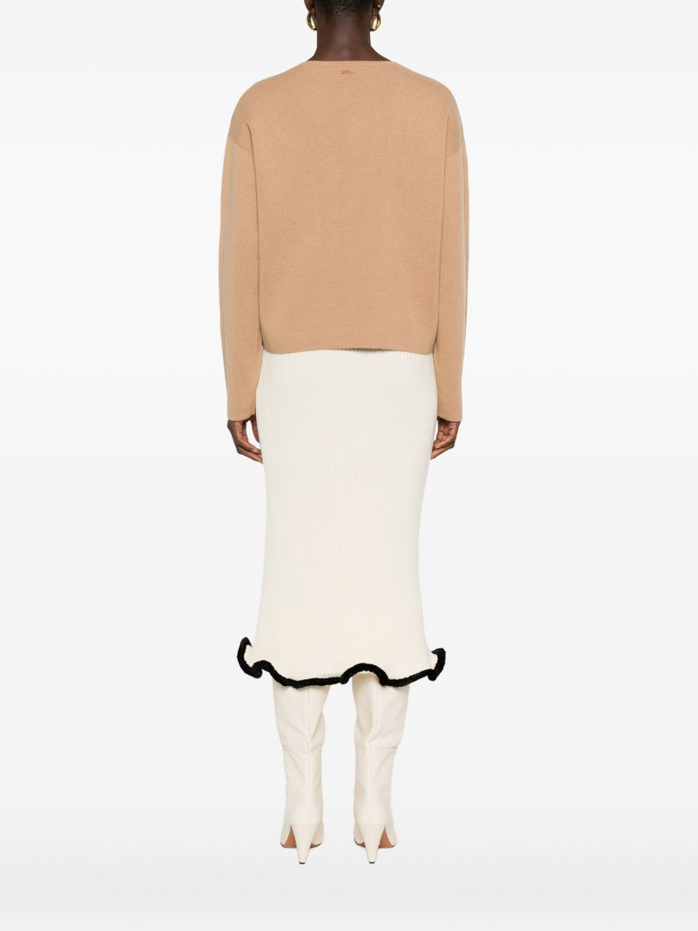 Max Mara Women V-Neck Sweater In Cashmere Wool - 5