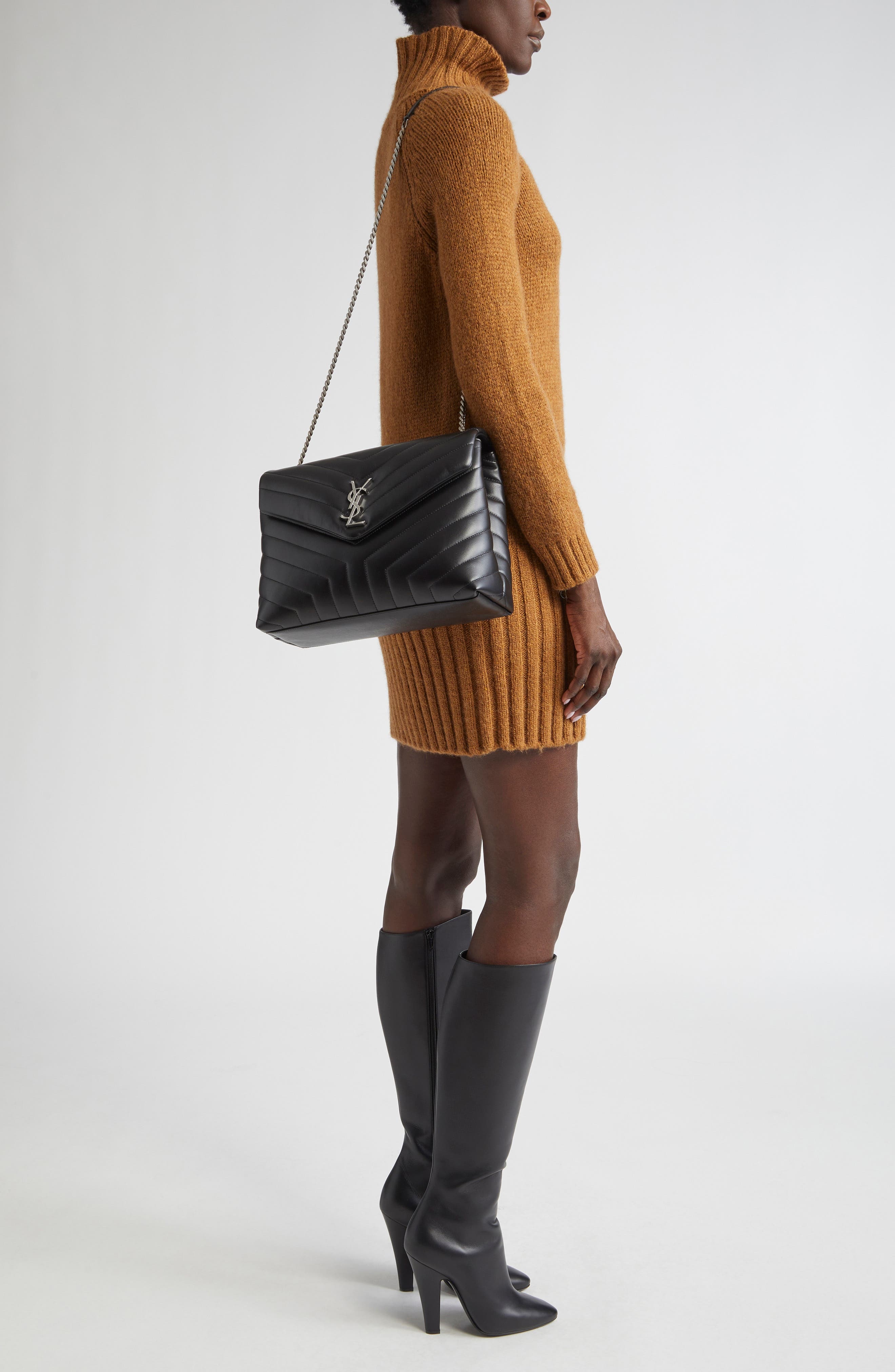 Medium Loulou Matelassé Leather Shoulder Bag - 2