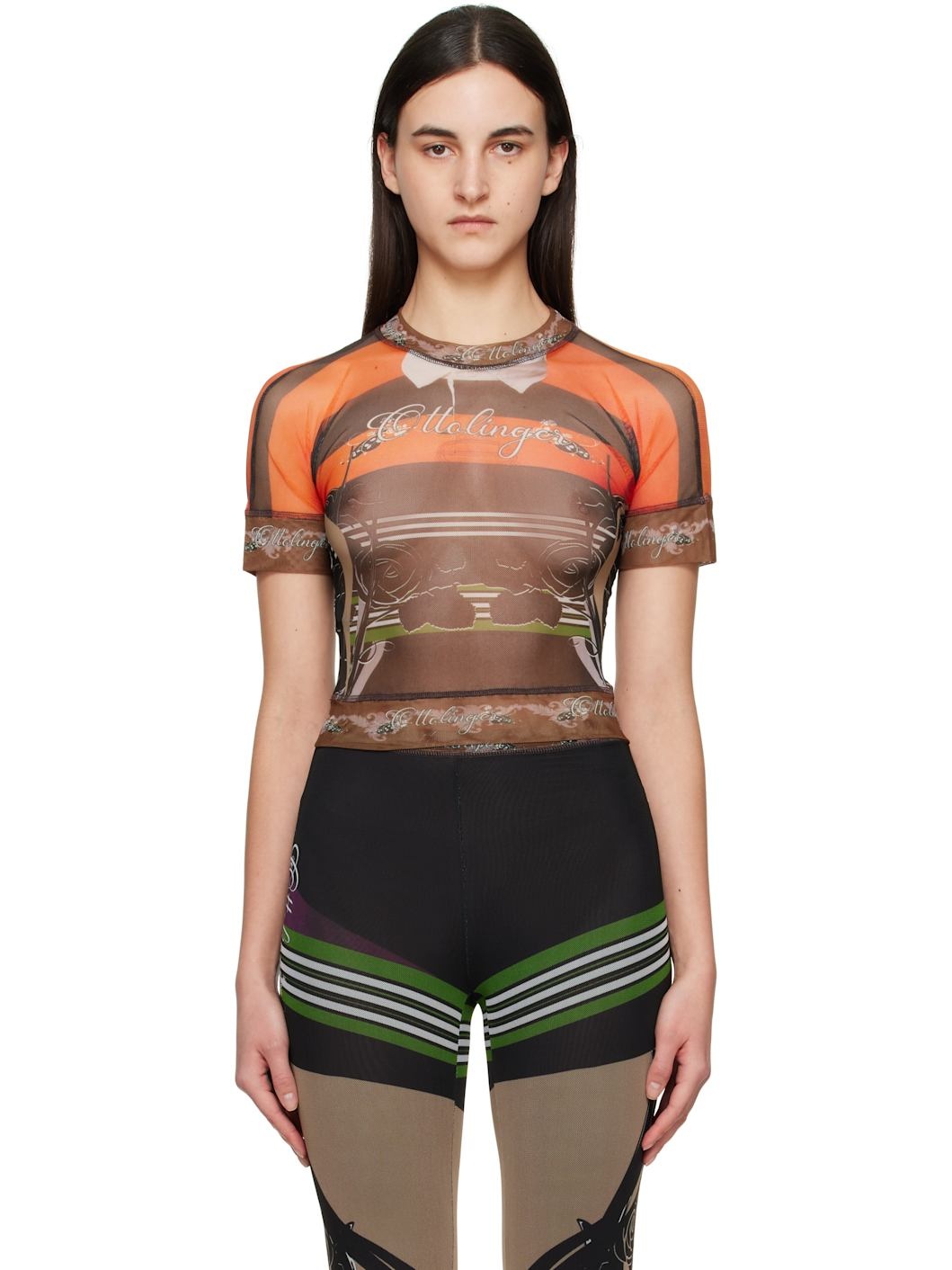 Multicolor Mesh T-shirt - 1