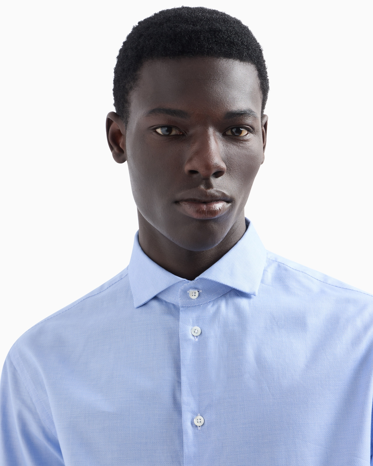 Armure cotton shirt with all-over micro-pattern - 5