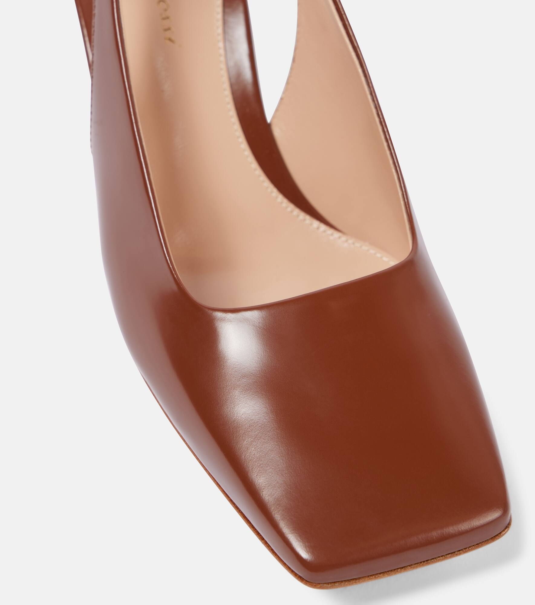 55 patent leather slingback pumps - 6