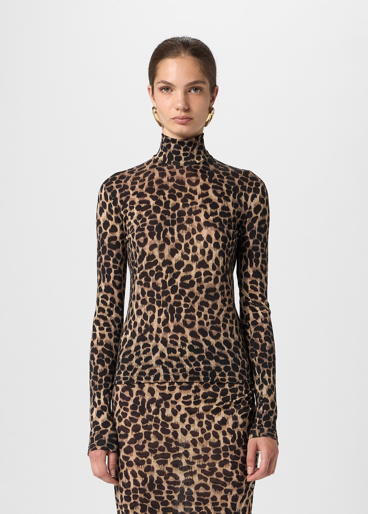 ANIMALIER PRINT JERSEY SWEATER - 3