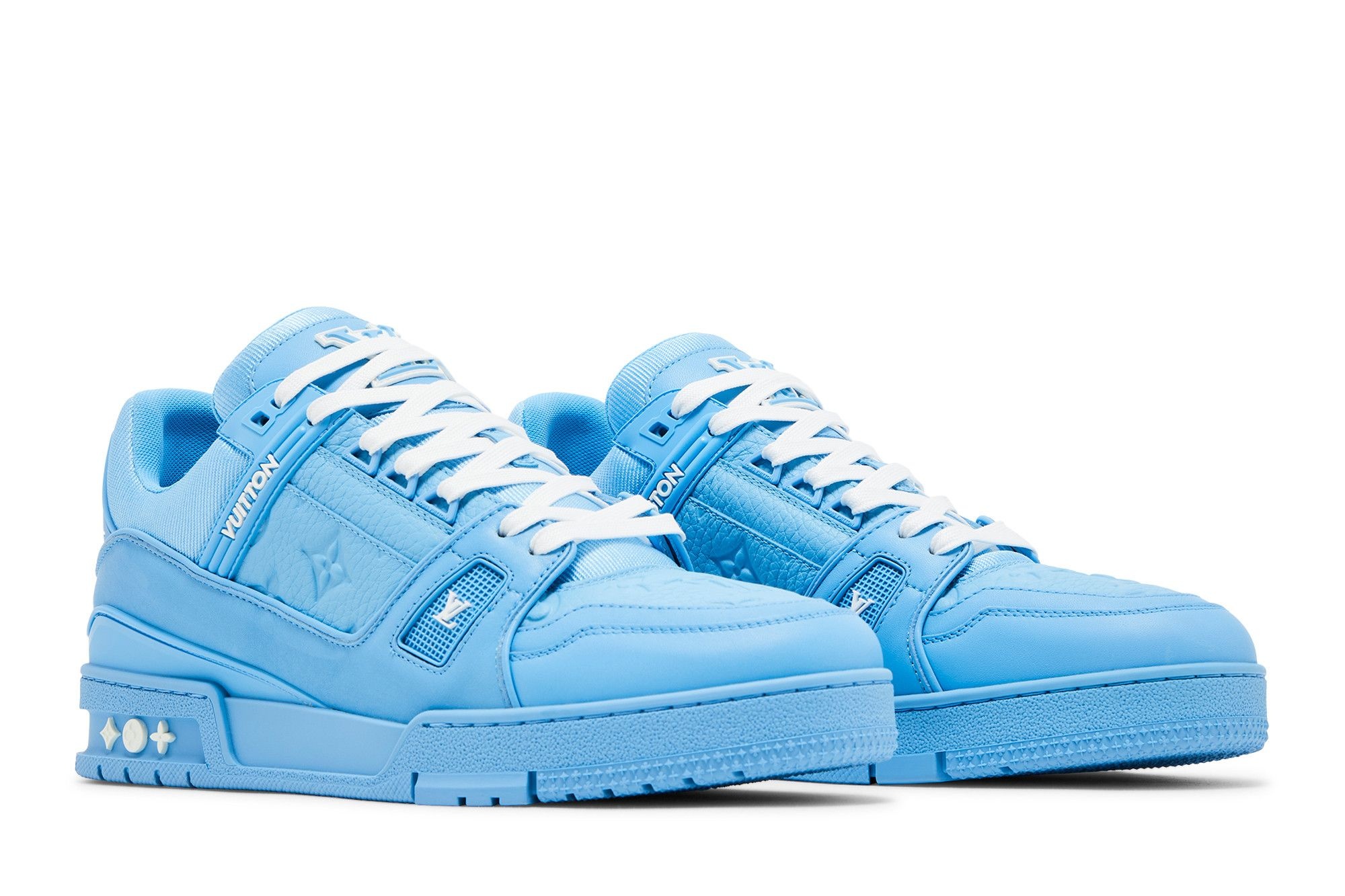 Louis Vuitton Trainer 'Embossed Monogram - Blue' - 8