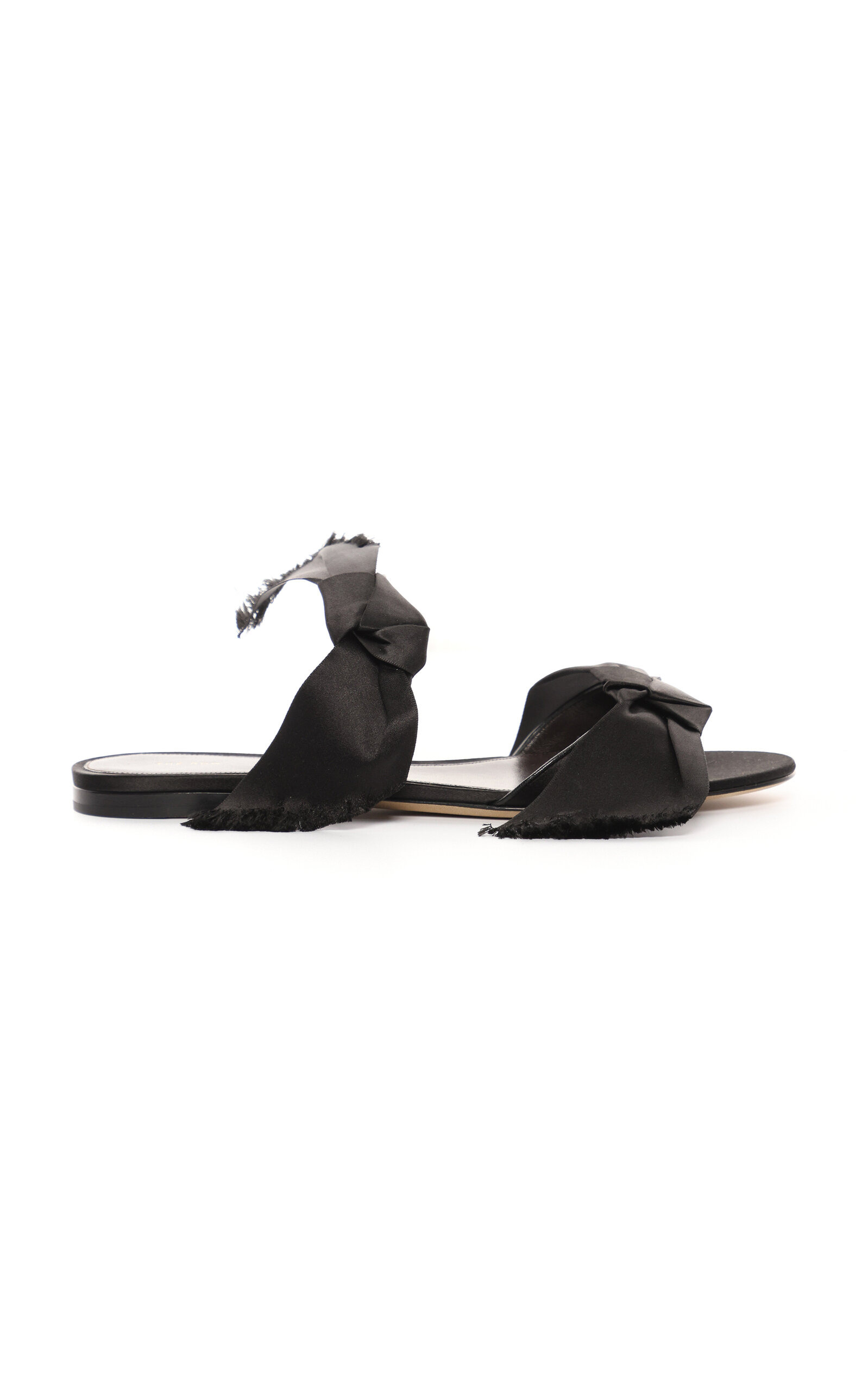 Voluptas Knotted Satin Sandals black - 1