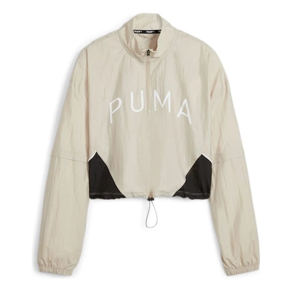 (WMNS) PUMA FIT Move Woven Jacket 'Putty' 525493-90 - 1