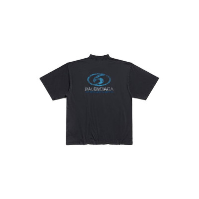 BALENCIAGA Surfer T-shirt Medium Fit in Black/blue outlook