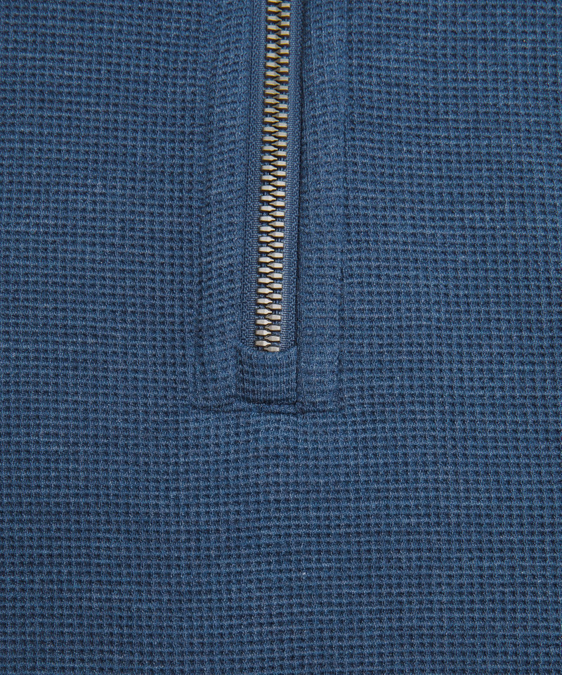 Scuba Cropped Funnel-Neck Half Zip *Waffle 9