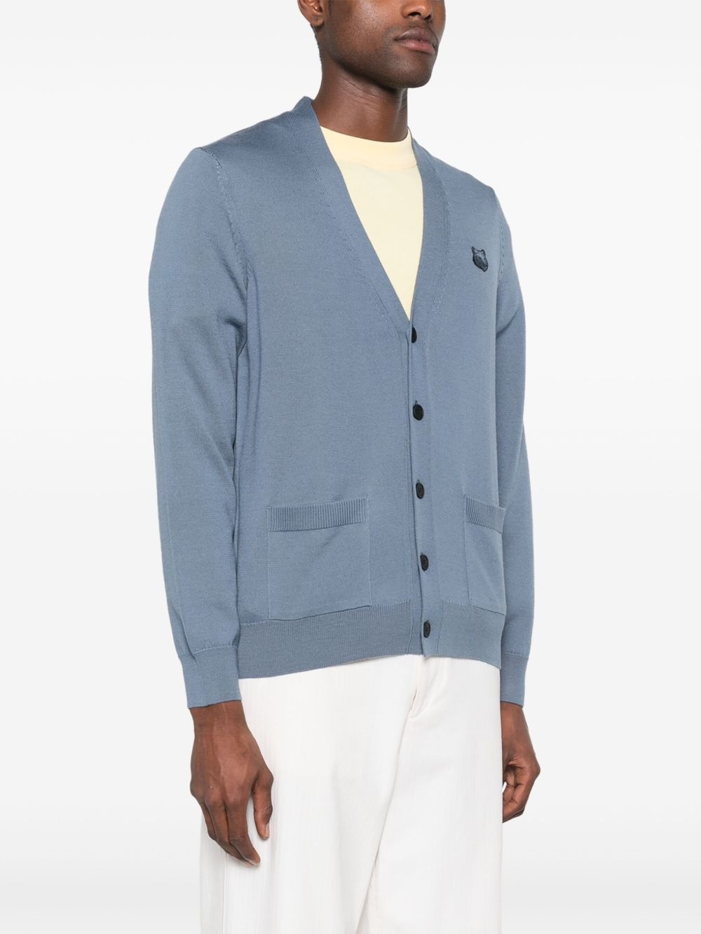 Bold Fox Head cardigan - 3