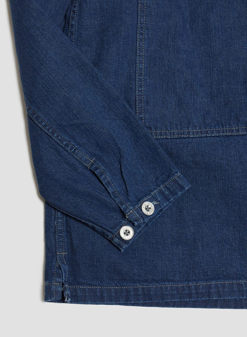 FOB Factory US Army Denim Pullover Blue 7