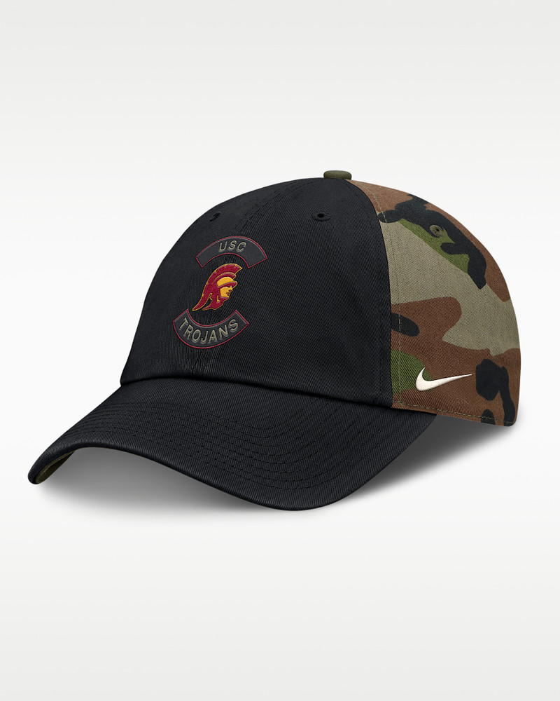 USC 2025 Military Appreciation Club Men's Nike College Adjustable Hat 1