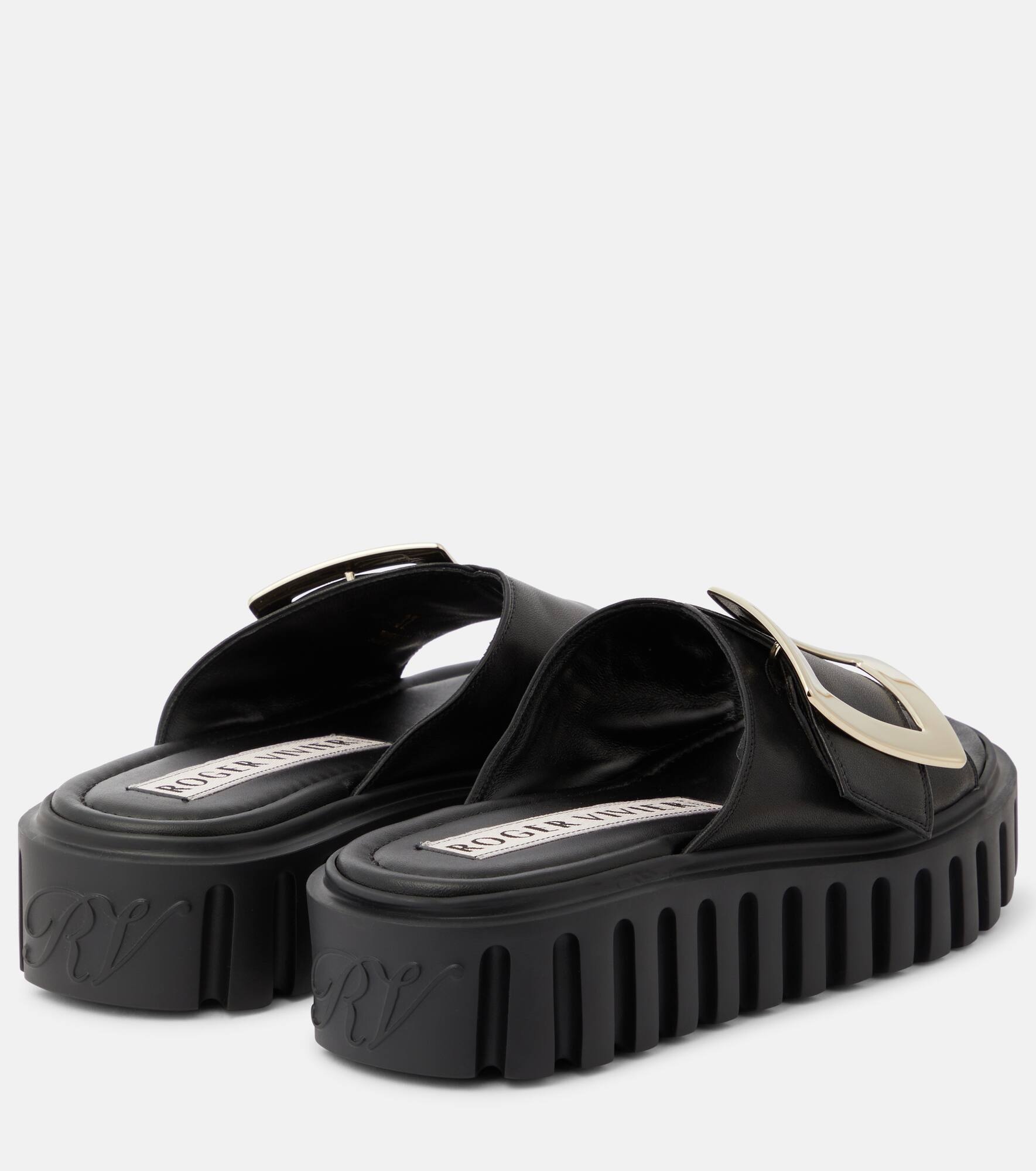 Viv' Go Thick leather mules - 3