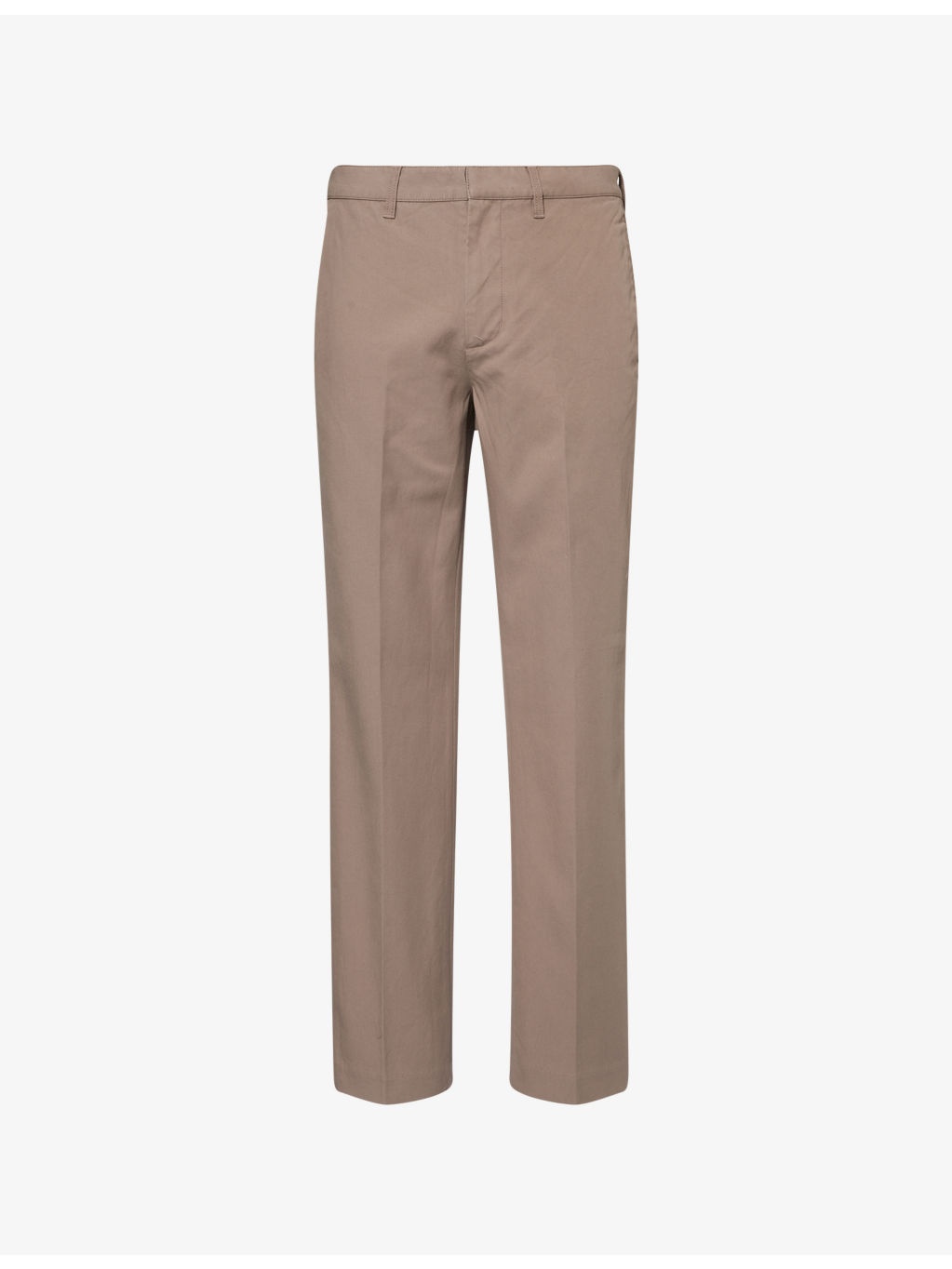 Slim-Fit Straight-Leg Twill Trousers - 1