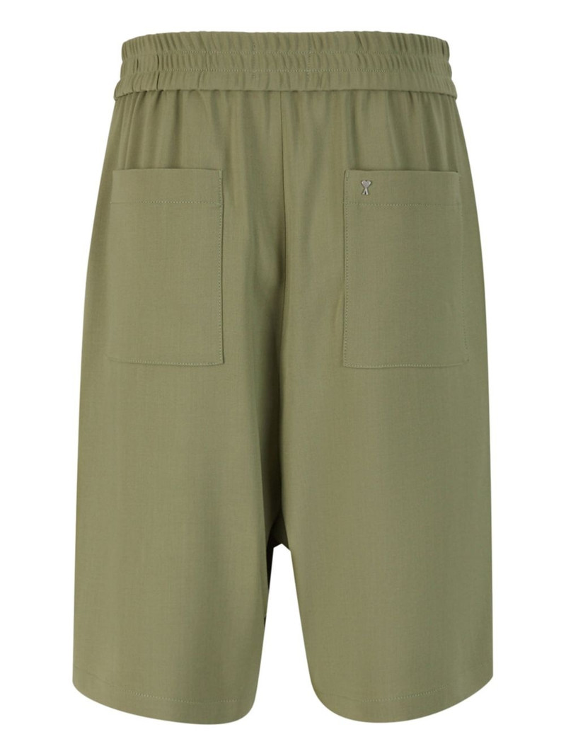 logo-plaque elasticated-waistband shorts 3
