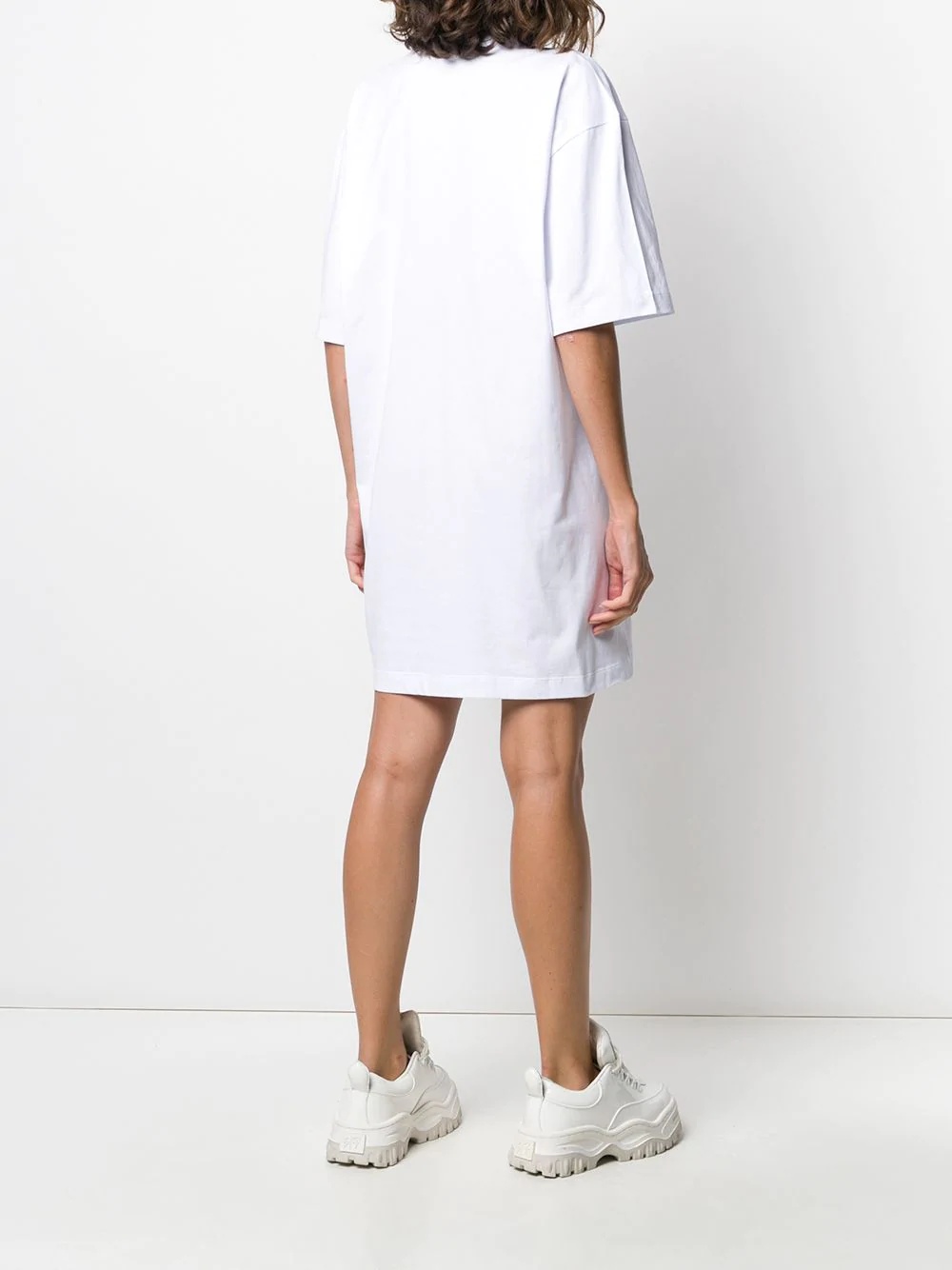 logo print T-shirt dress - 4