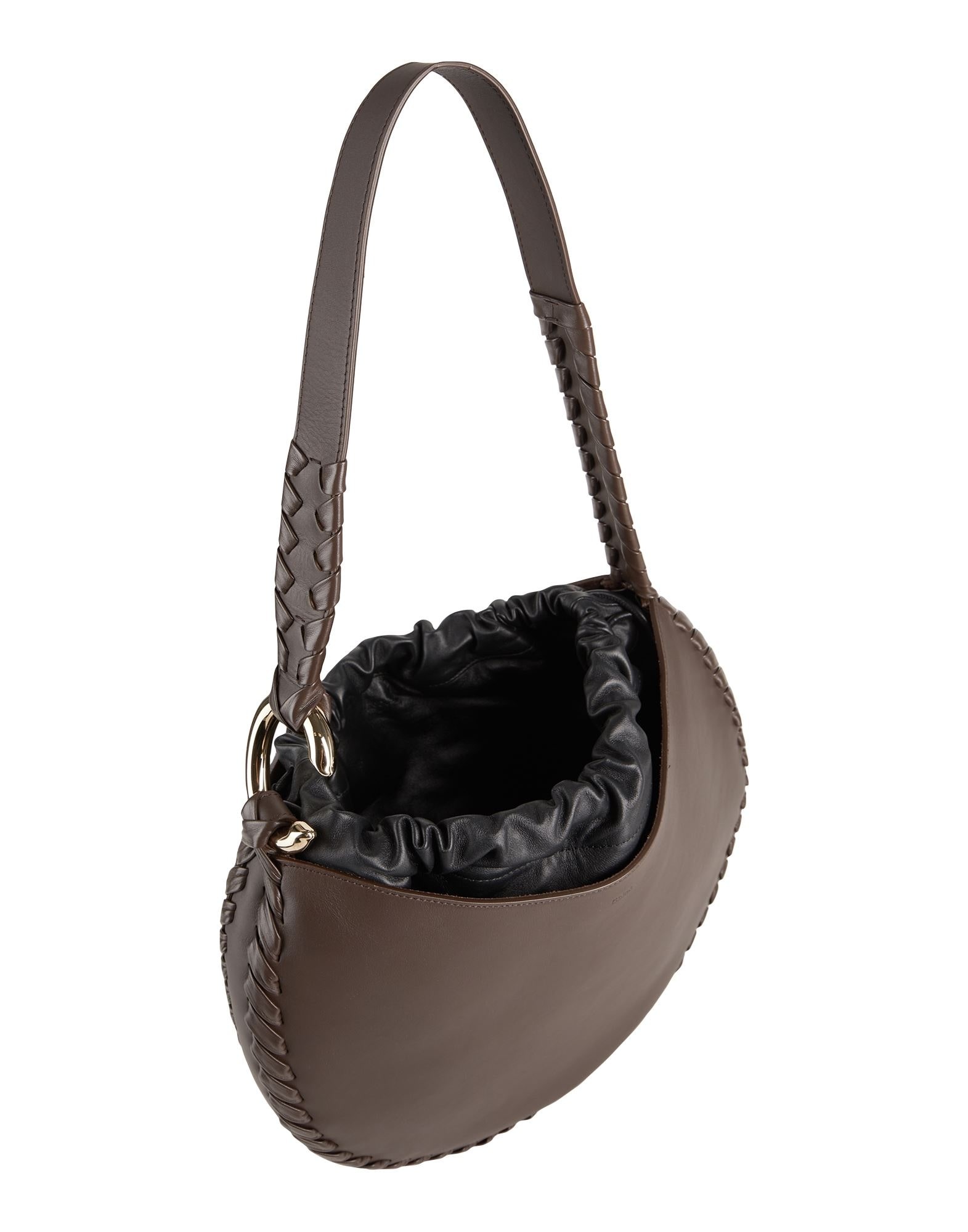 Dark brown Women's Shoulder Bag - 2