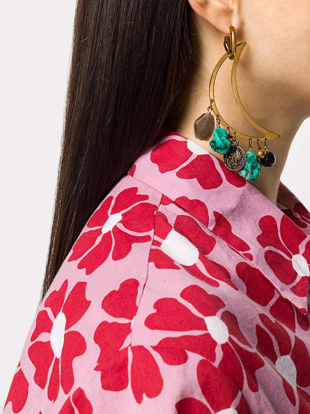Luna pendant earrings - 2