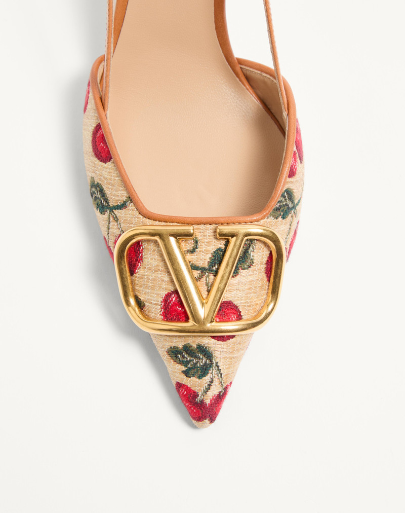 CHERRYFIC PATTERN 80MM에 있는 VLOGO 시그니처 SLINGBACK 펌프 5