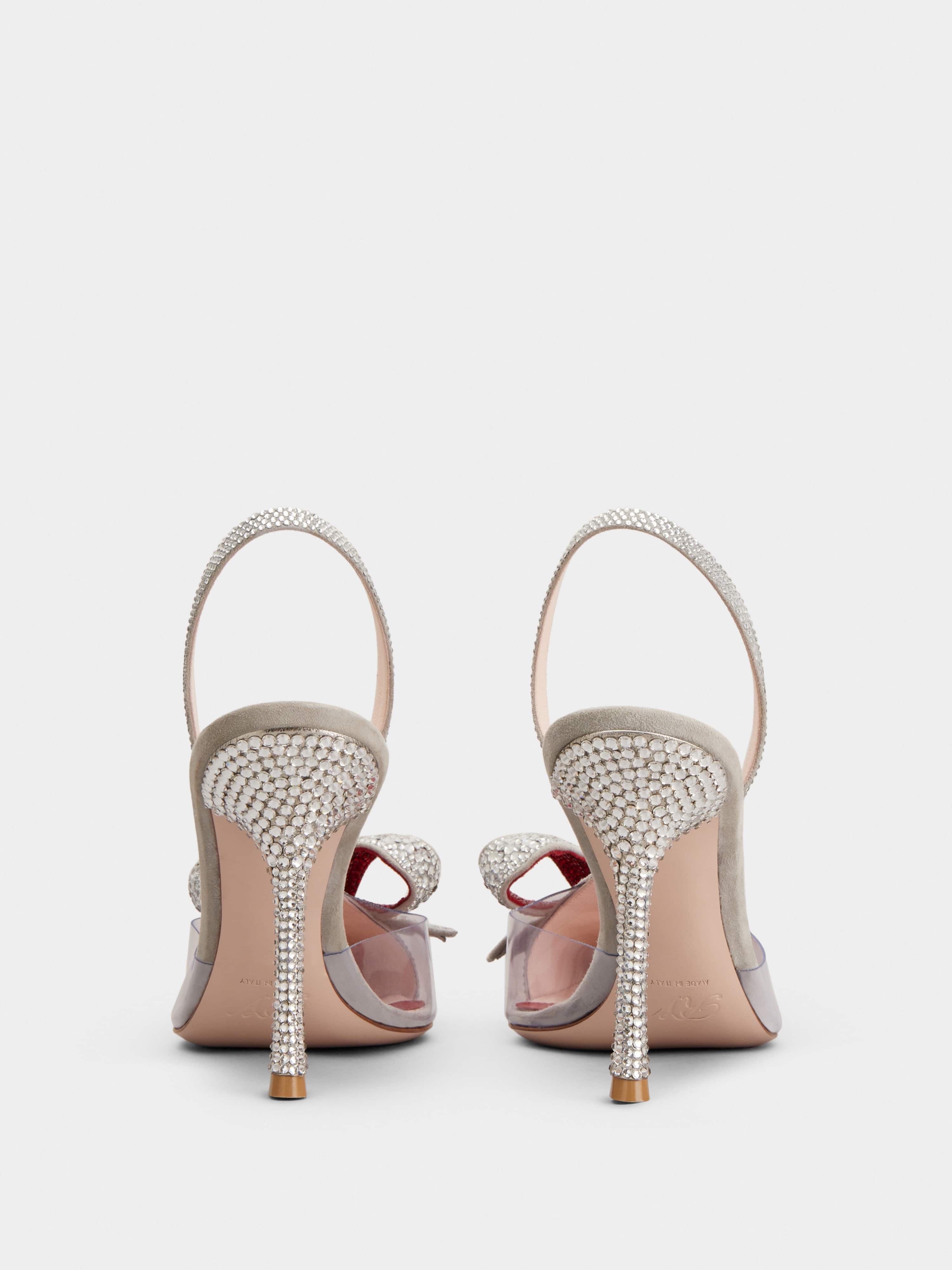 I Love Vivier Bow Strass Pumps in PVC - 5