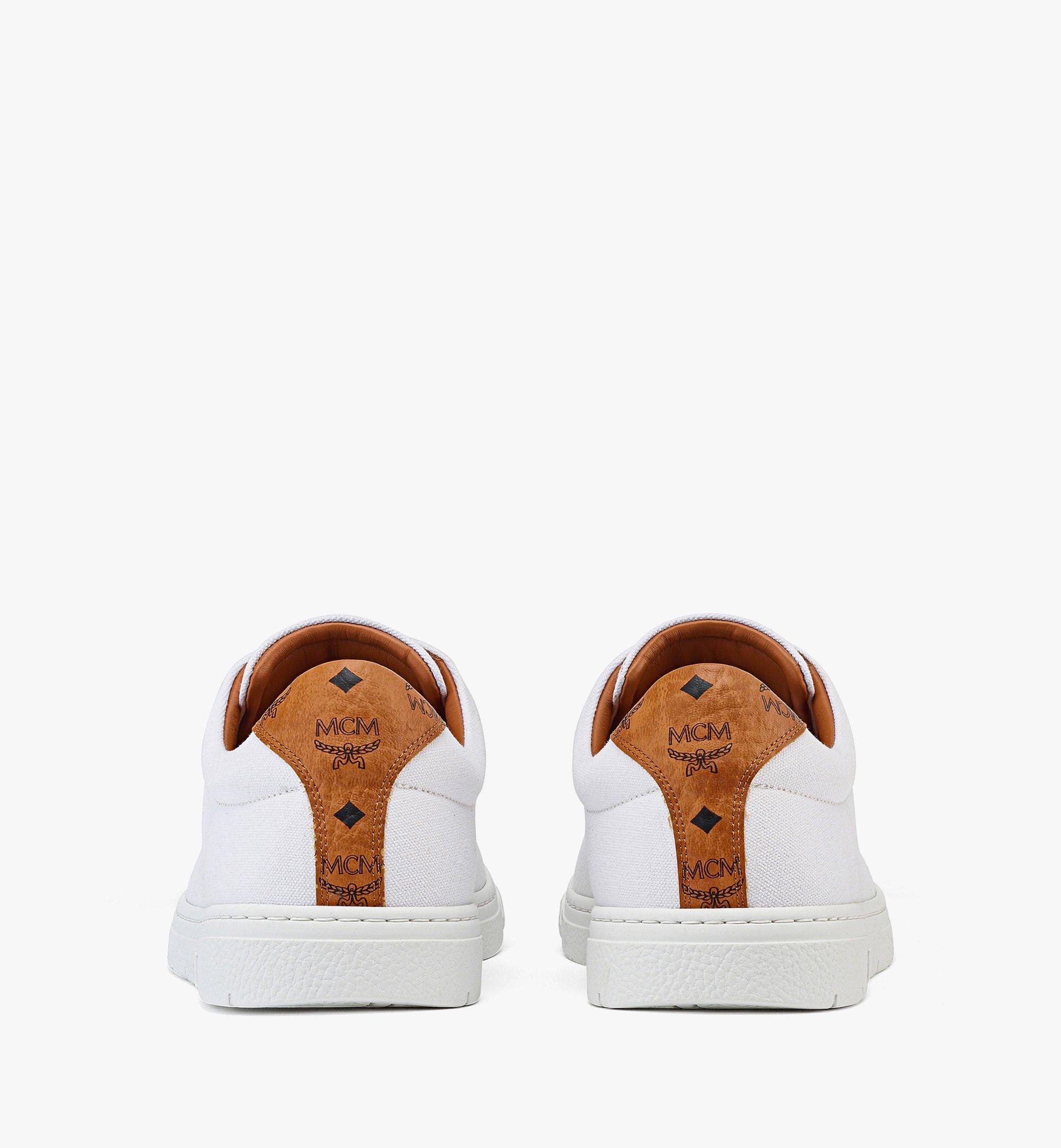 Men’s MCM Essentials Terrain Lo Sneakers in Organic Cotton Canvas - 4