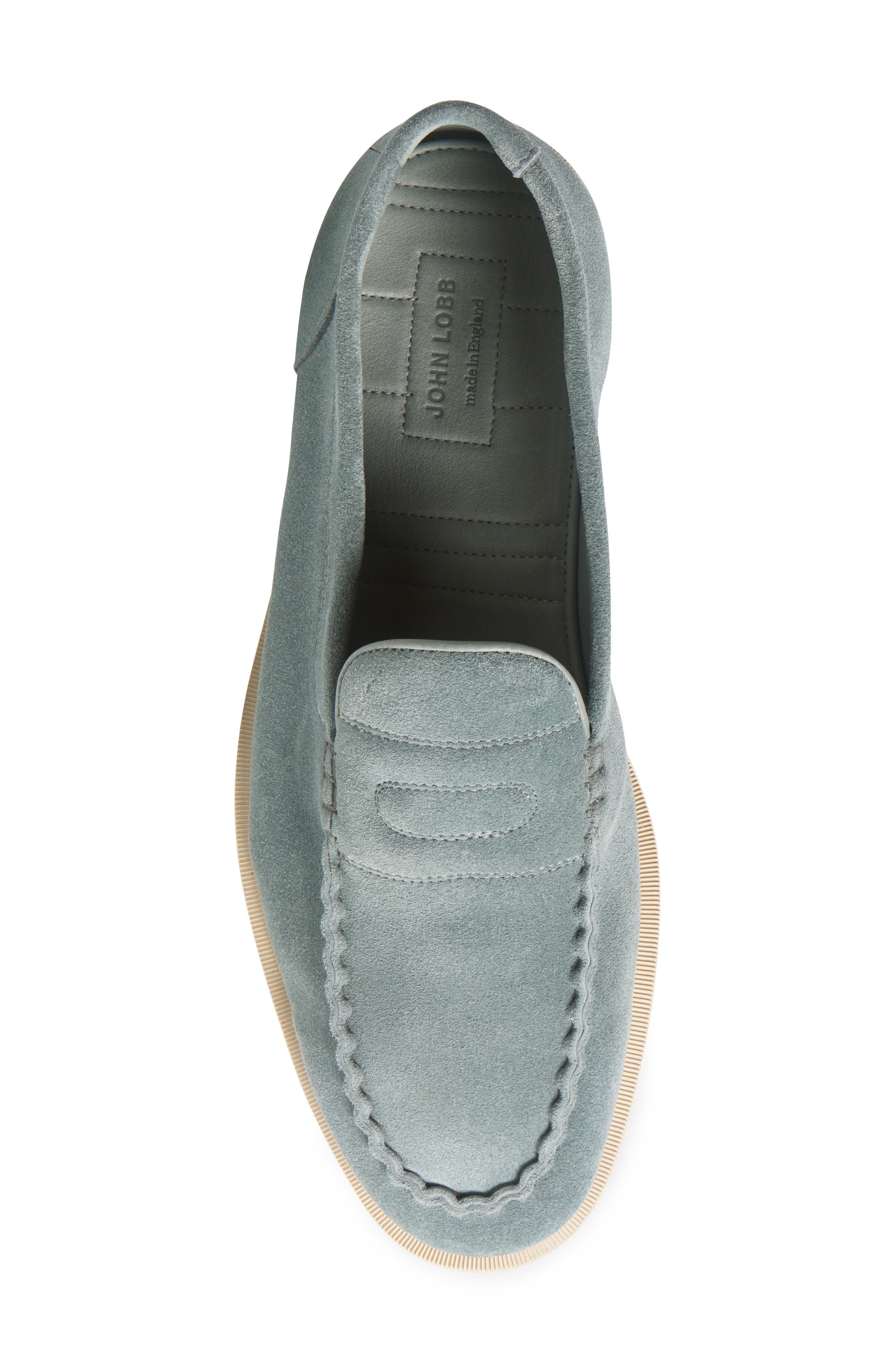 John Lobb Pace Loafer in Ice Blue at Nordstrom - 5