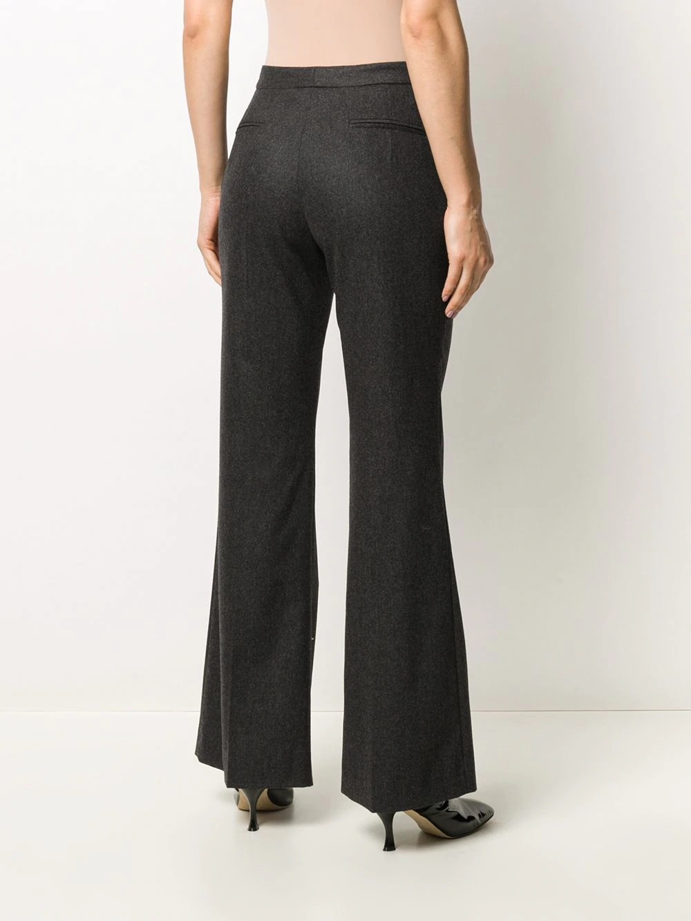 flared tailored trousers - 4