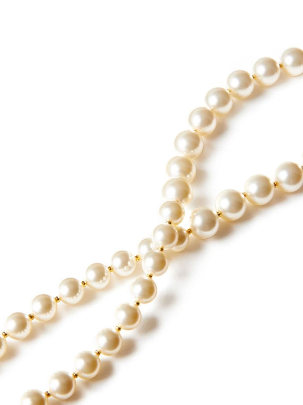 VLogo Signature pearl necklace - 3