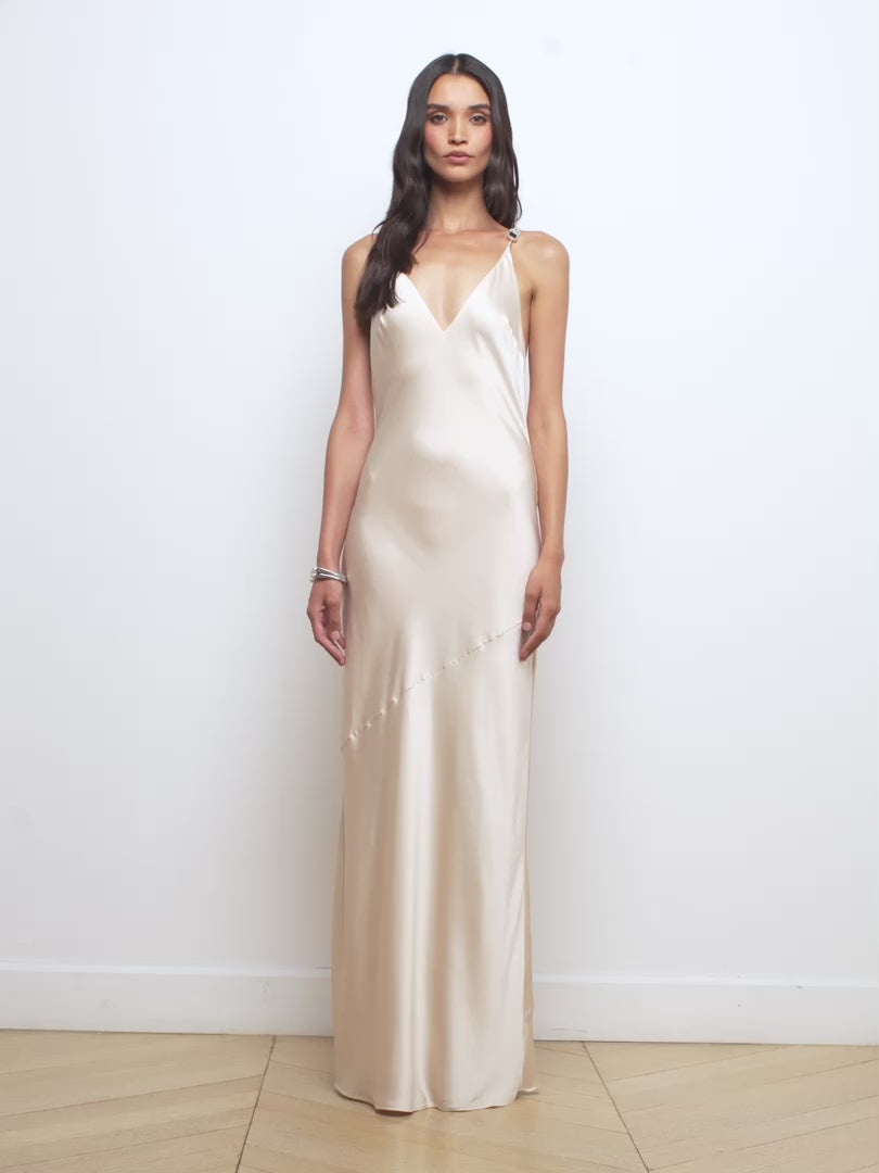 Saint Crystal Strap Gown - 1