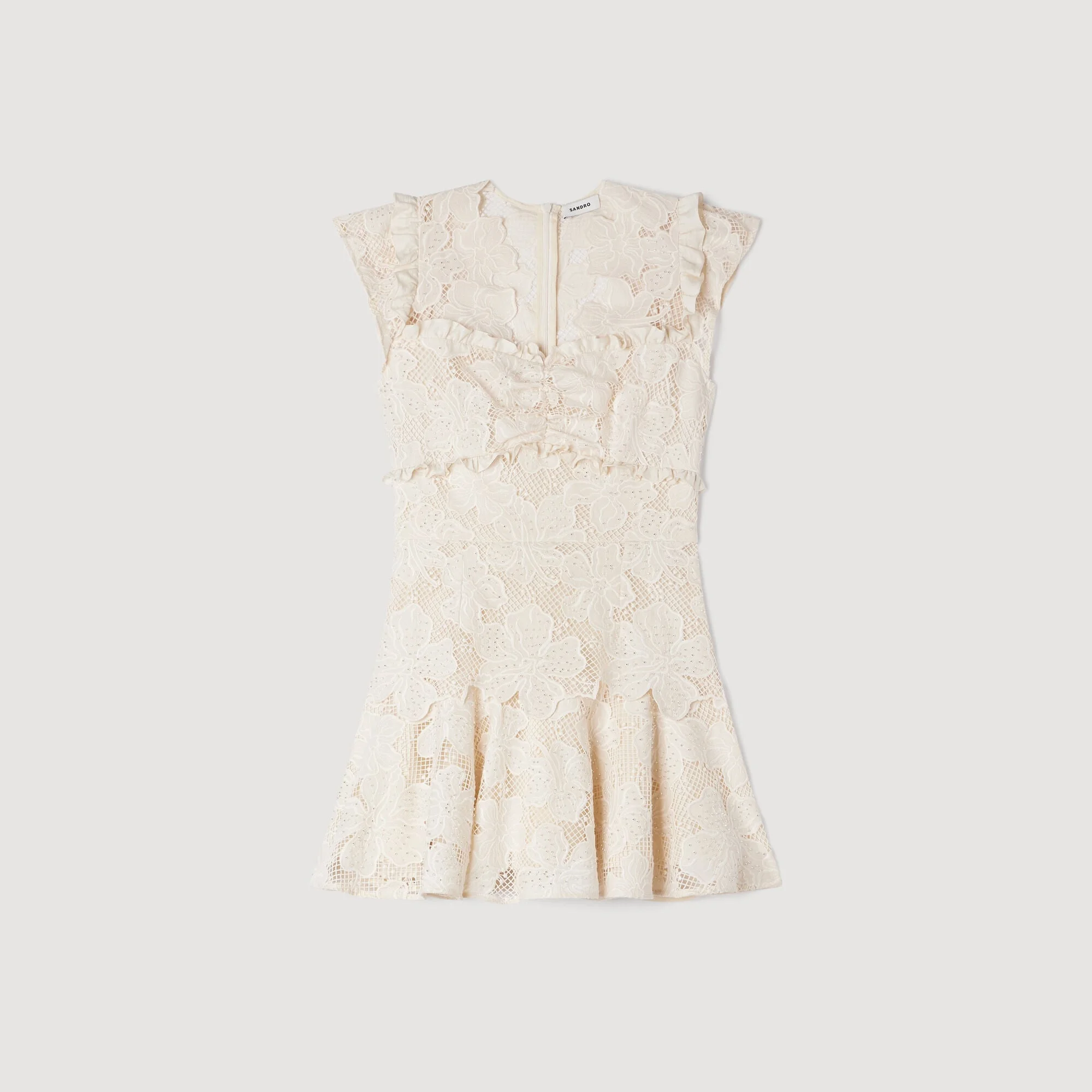 MINI GUIPURE DRESS - 1
