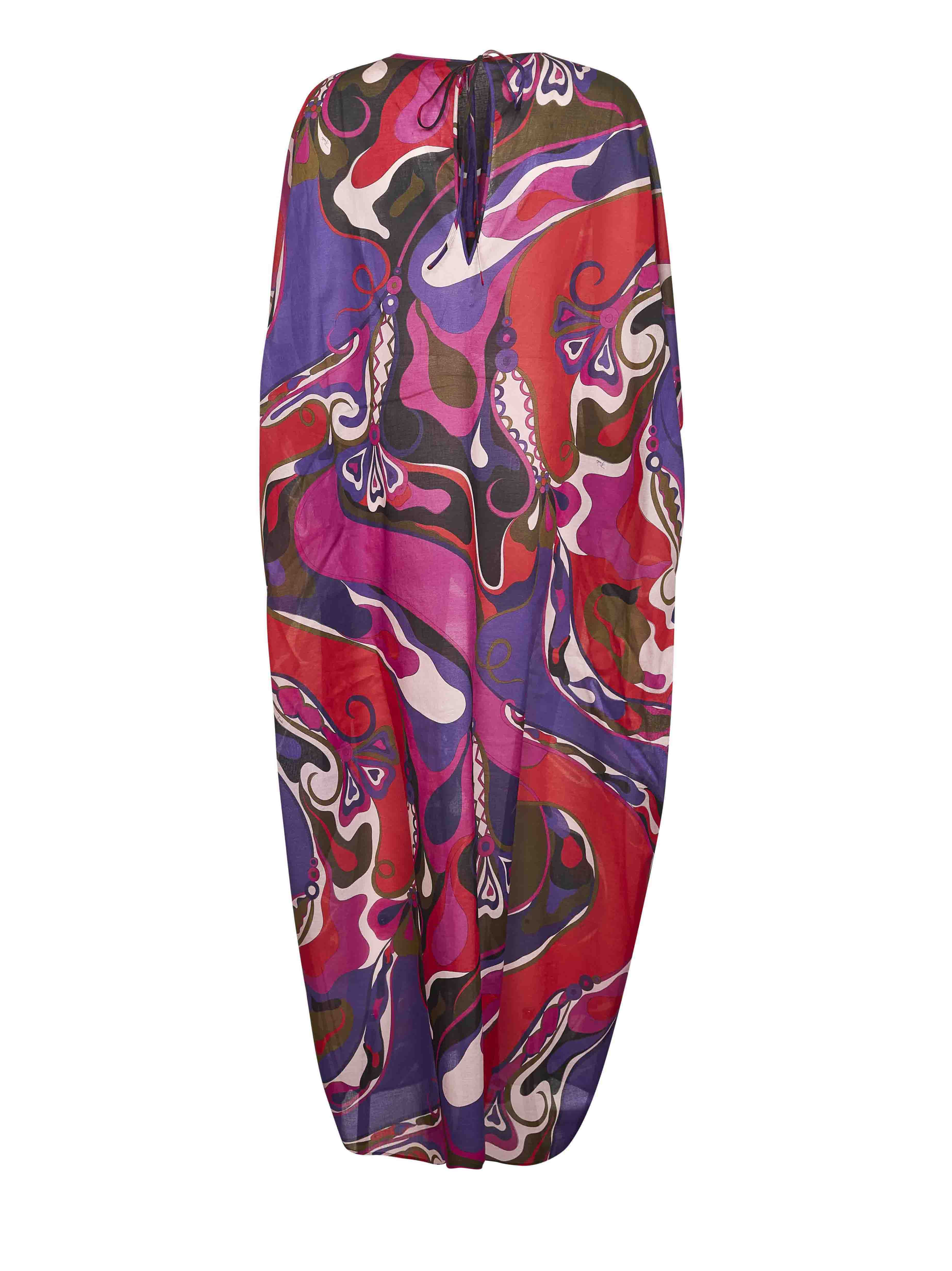Pucci Women Orchidee Print Muslin Long Caftan - 2
