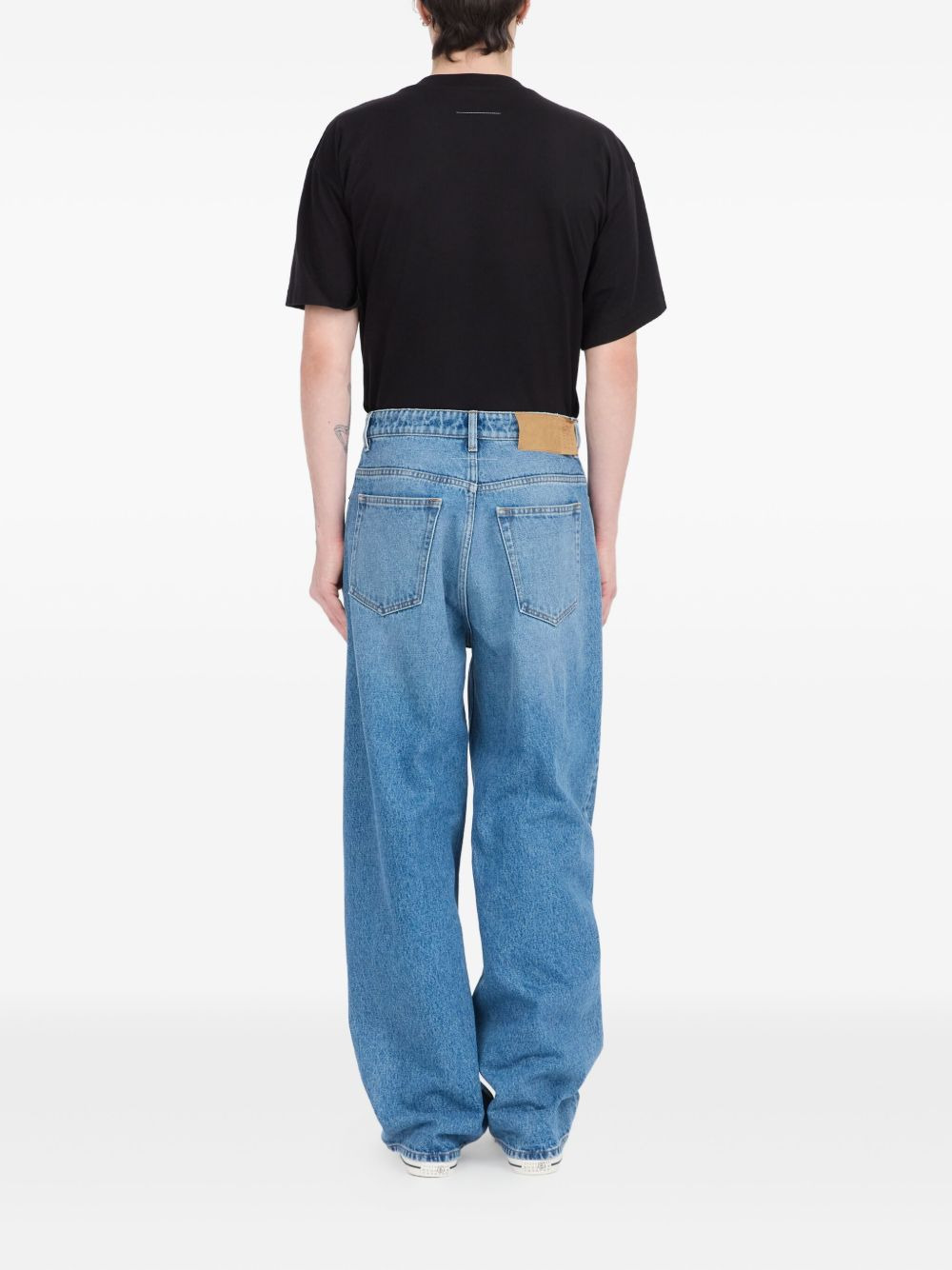 frayed-detail jeans - 4