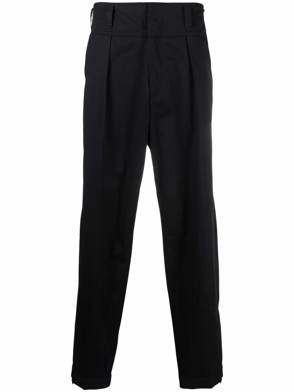 pleat detail tapered trousers - 1