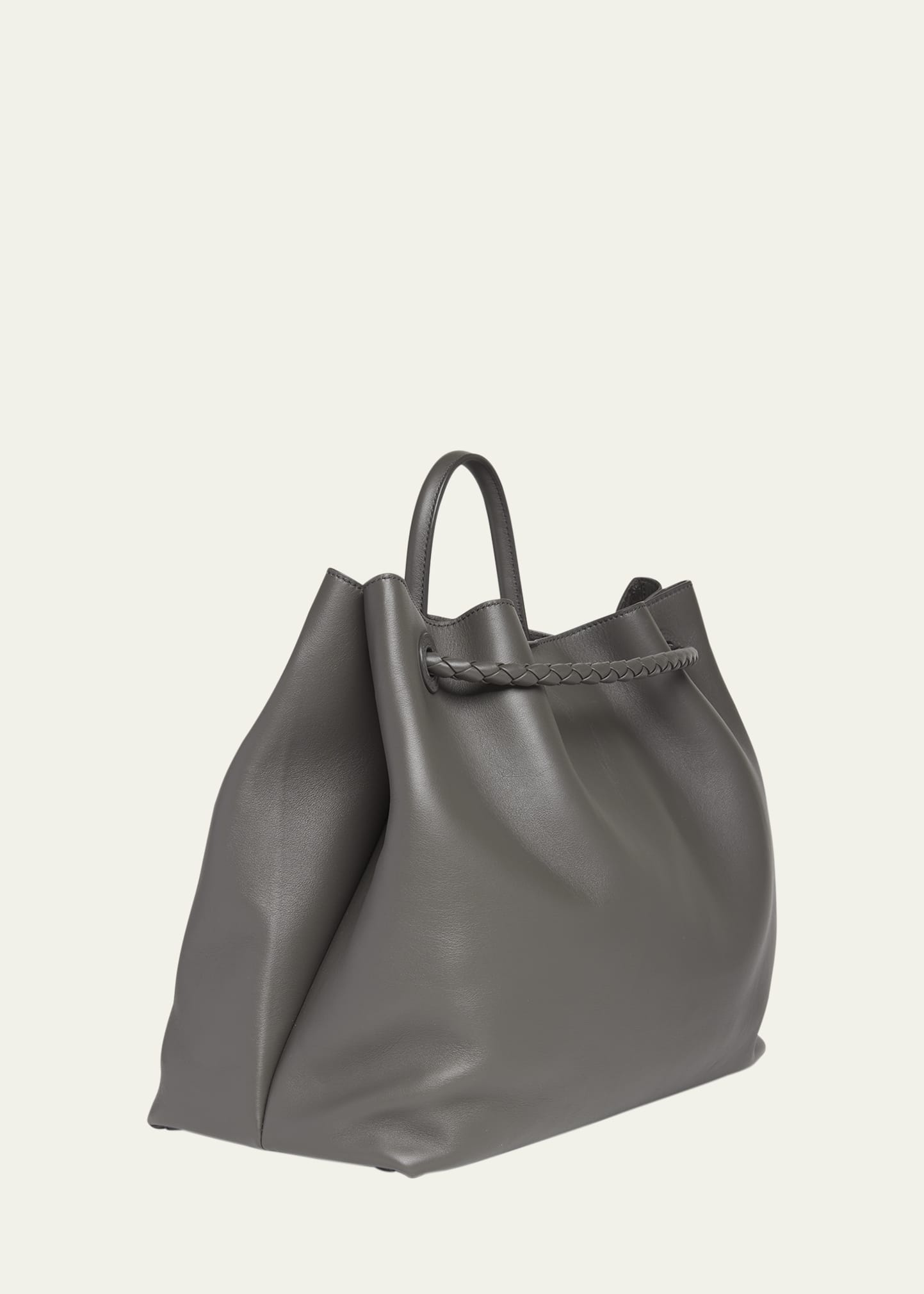 Bottega Veneta Large Andiamo Leather Top-Handle Bag