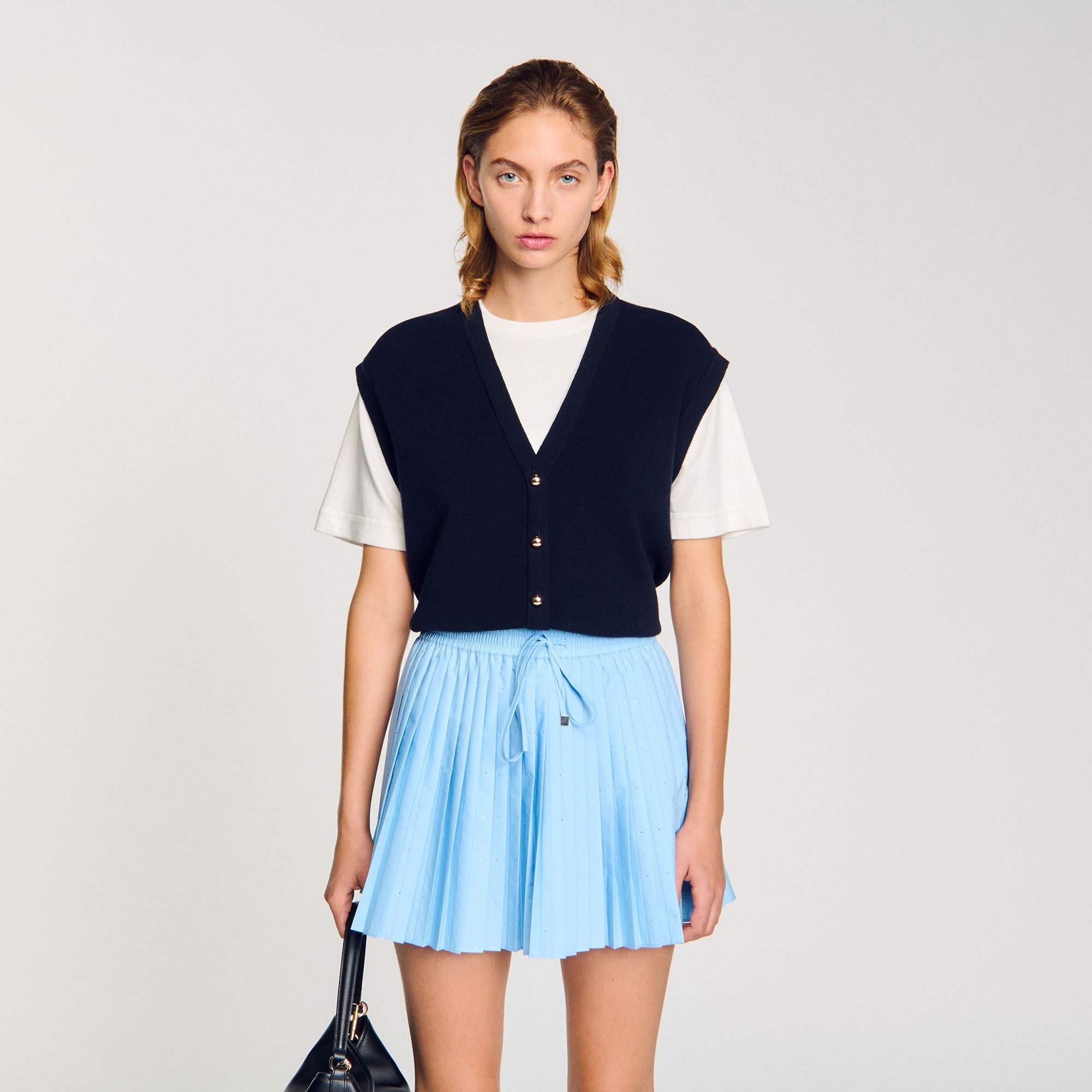 TWO-TONE WOOL AND CASHMERE SWEATER - 4
