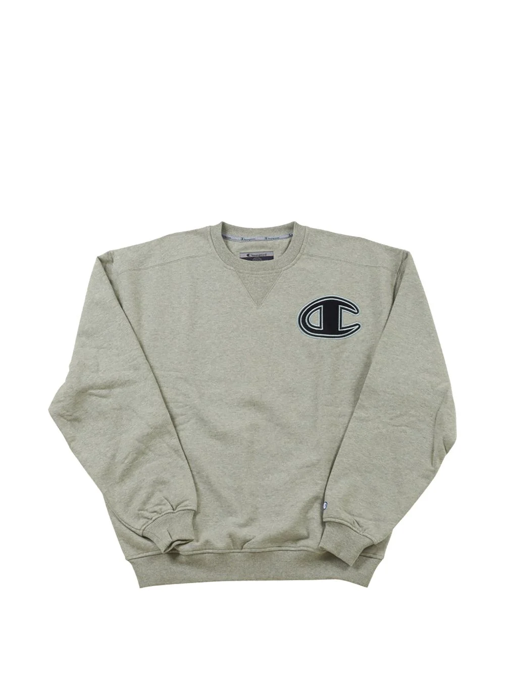 logo-patch fleece sweatshirt - 1