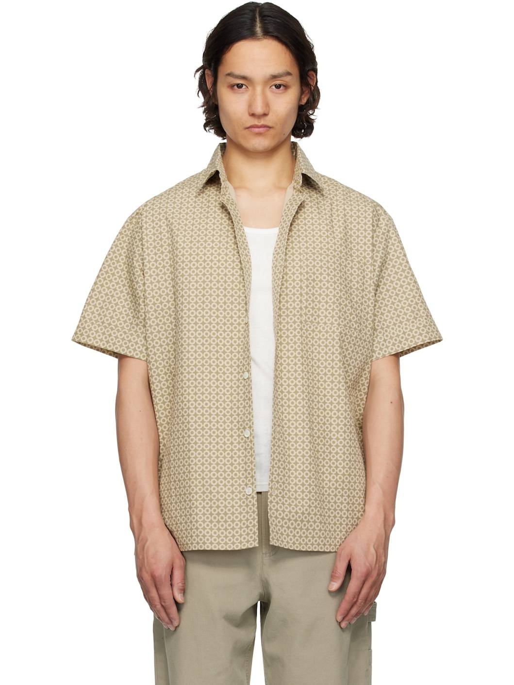 Khaki Ross Short-Sleeve Shirt - 1