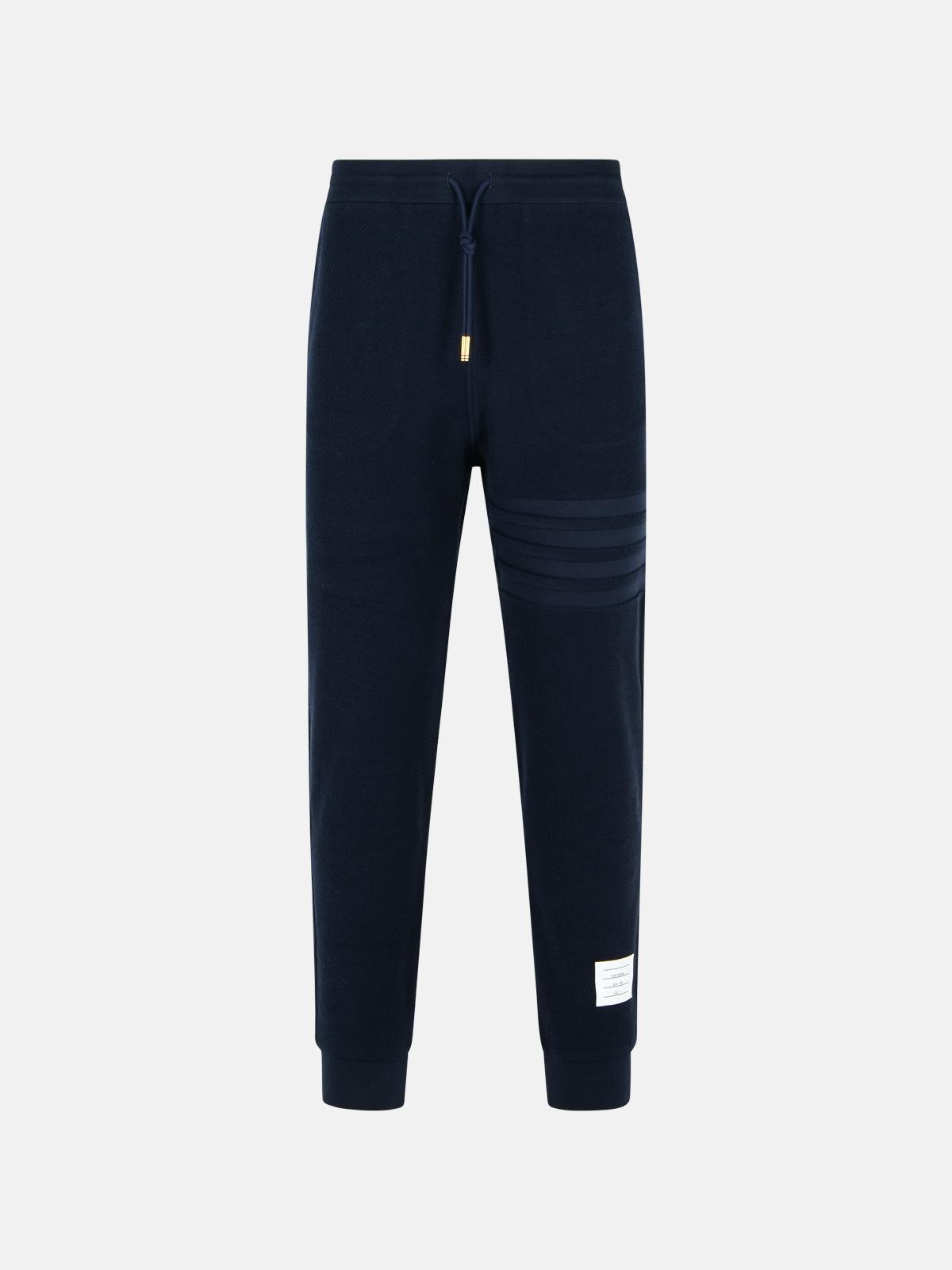 'JOGGER' NAVY COTTON PANTS - 1