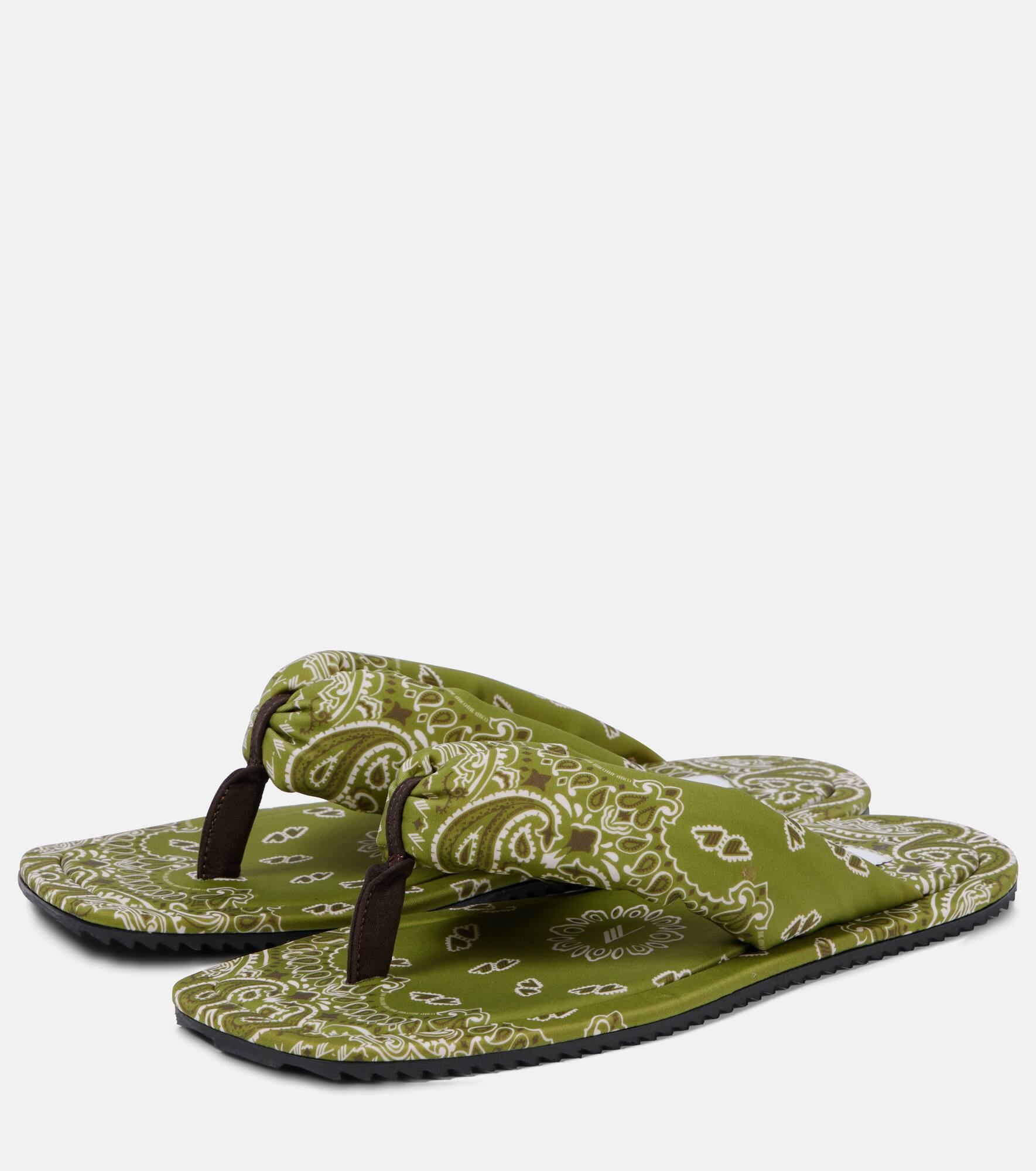 Indie bandana printed thong sandals - 5