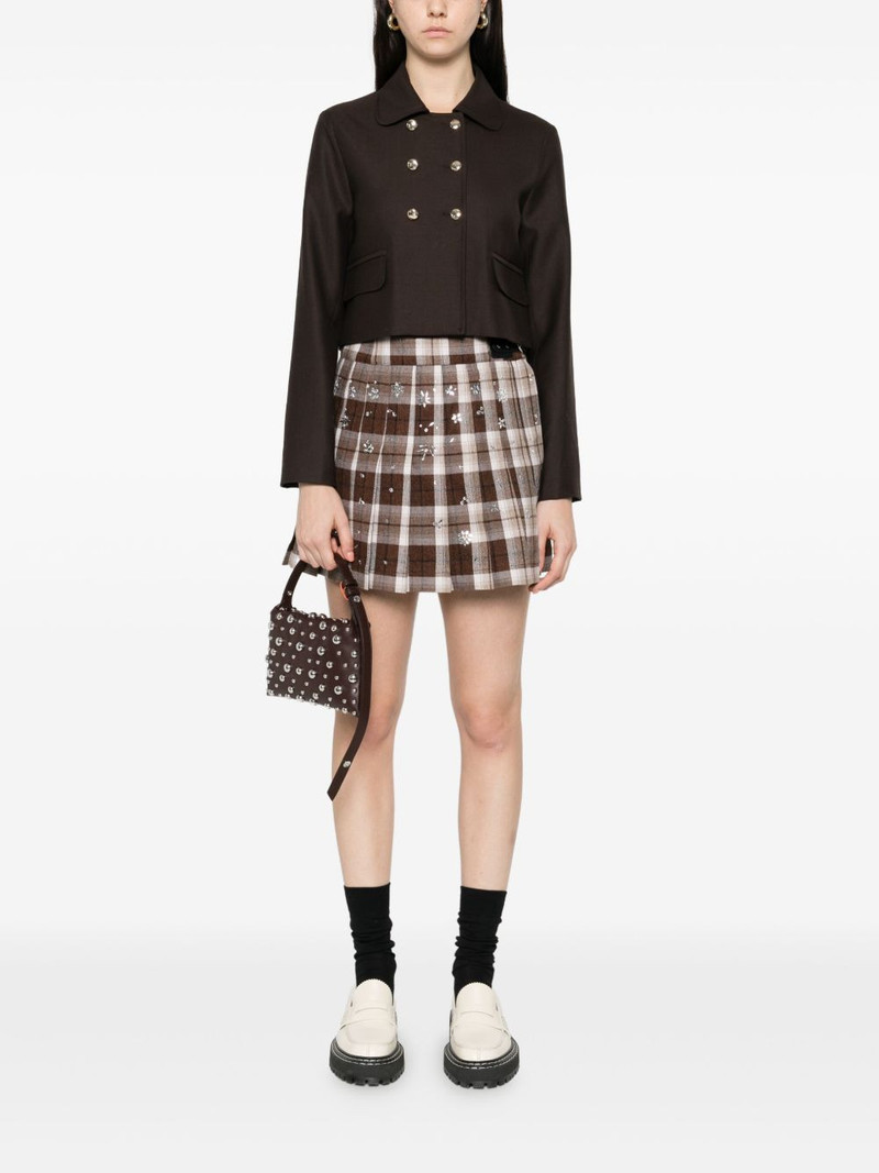 maje double-breasted flap-pocket jacket outlook