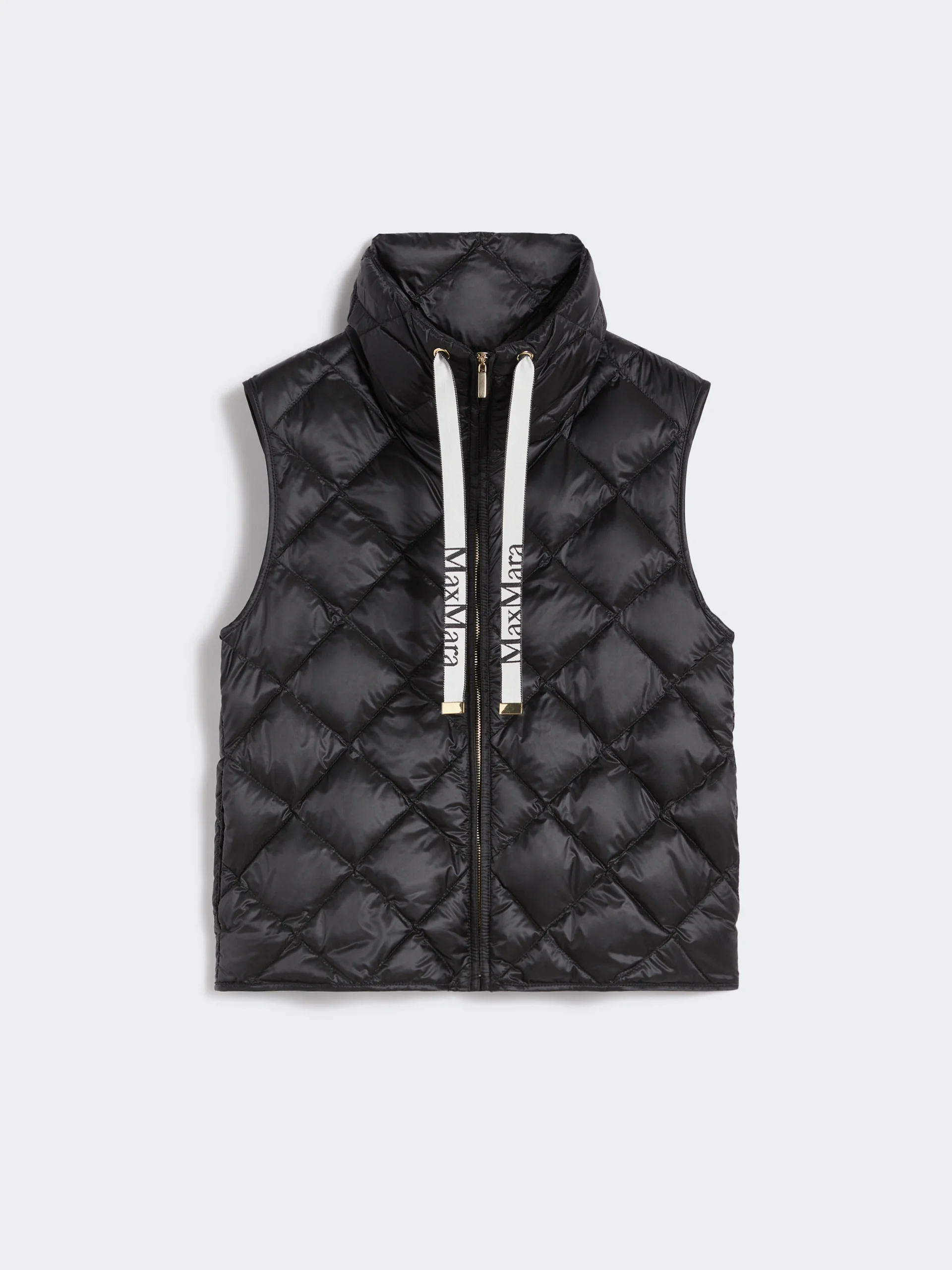 TREGIC Water-repellent nylon canvas gilet - BLACK - 1