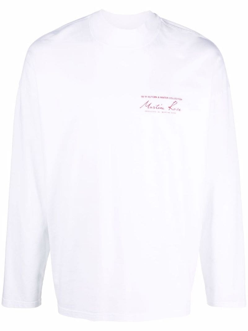 logo-print cotton T-shirt - 1