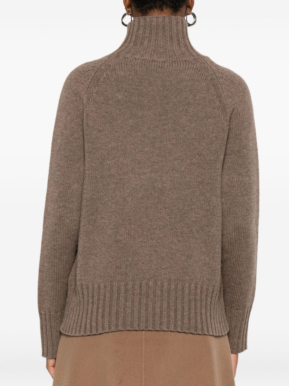 funnel-neck raglan-sleeve sweater - 4