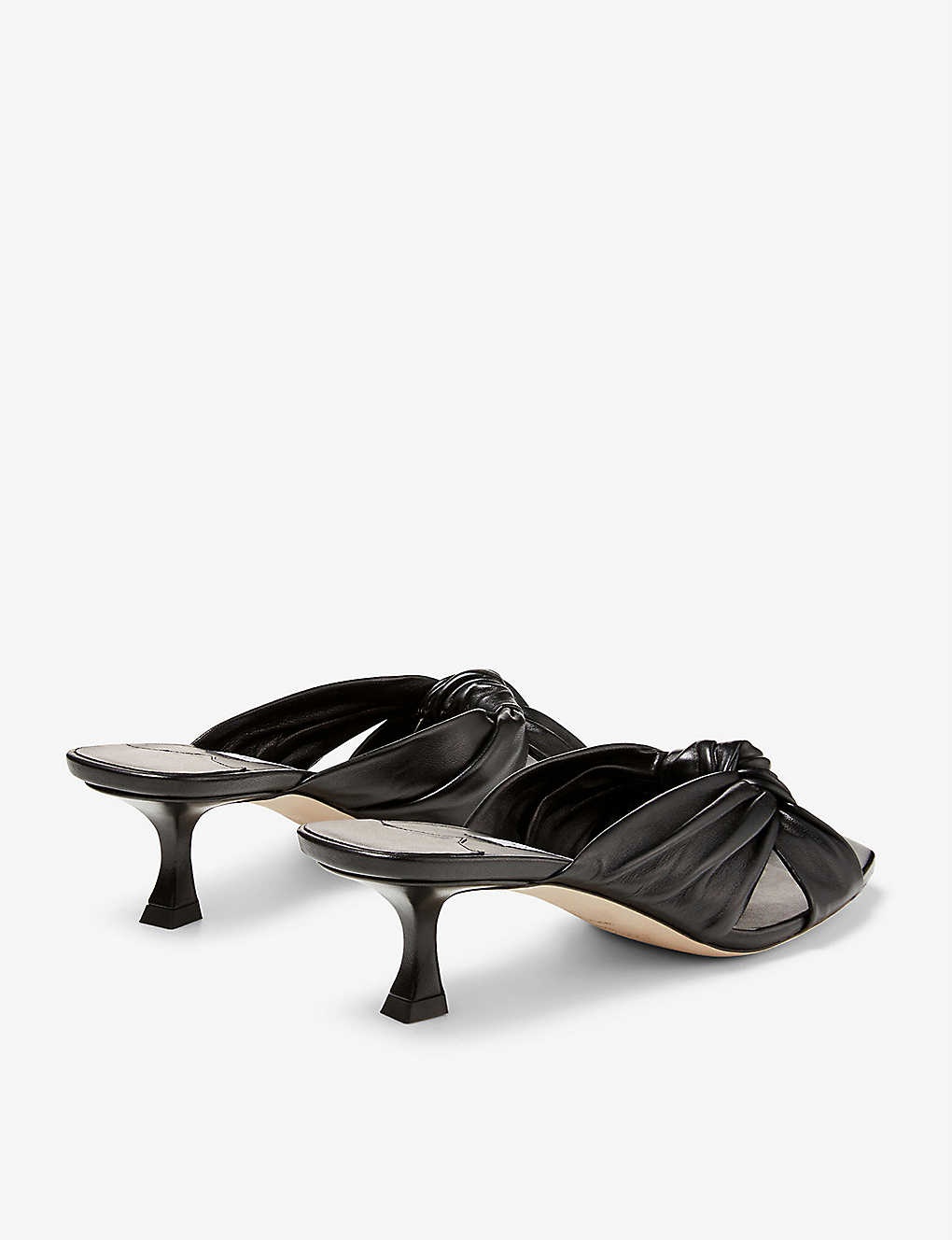 Avenue 50 heeled leather mules - 4