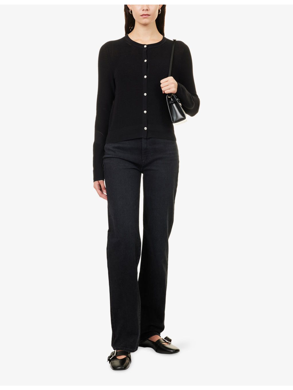 Dina Round-Neck Cotton-Blend Cardigan - 2