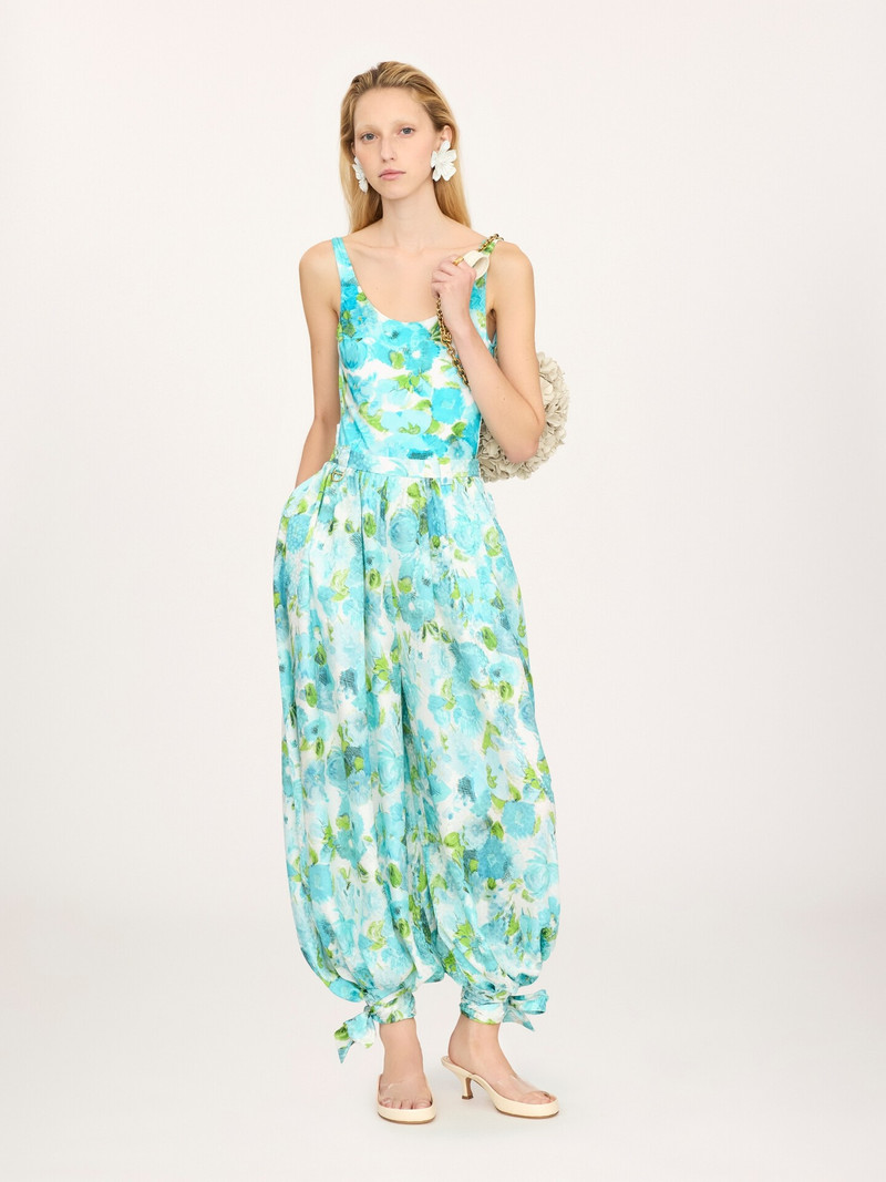 Chloé FLUID PLEATED PANTS IN SILK JACQUARD outlook