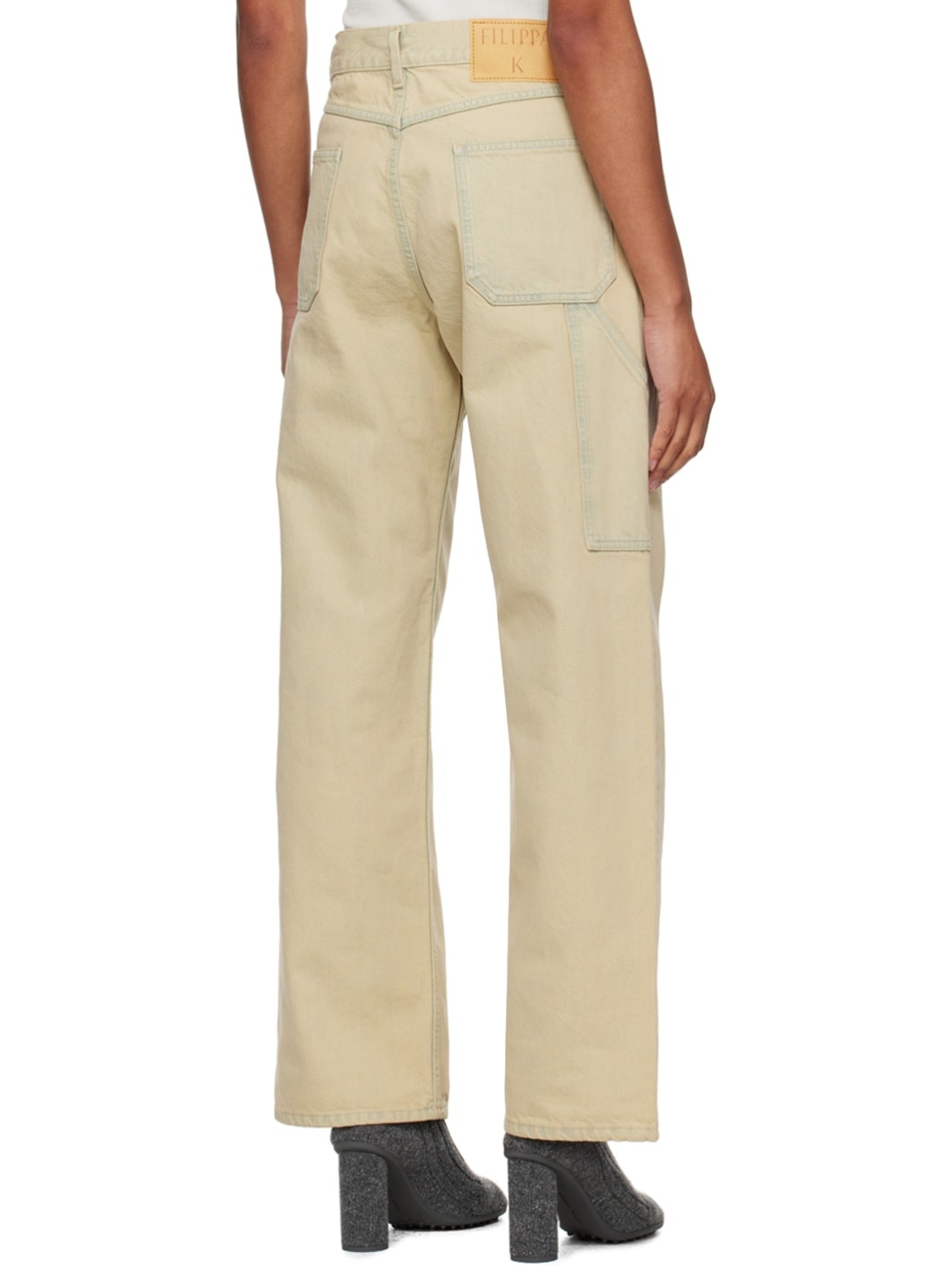 Beige Baggy Jeans - 3