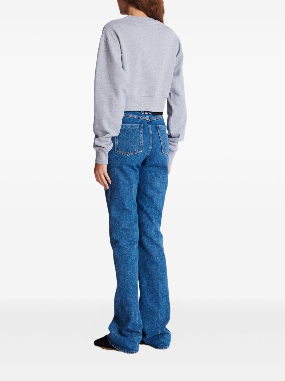 logo-print crew-neck sweatshirt - 4