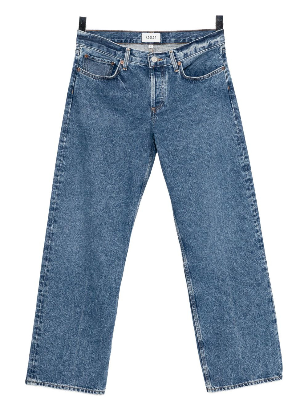 low-rise loose jeans - 1