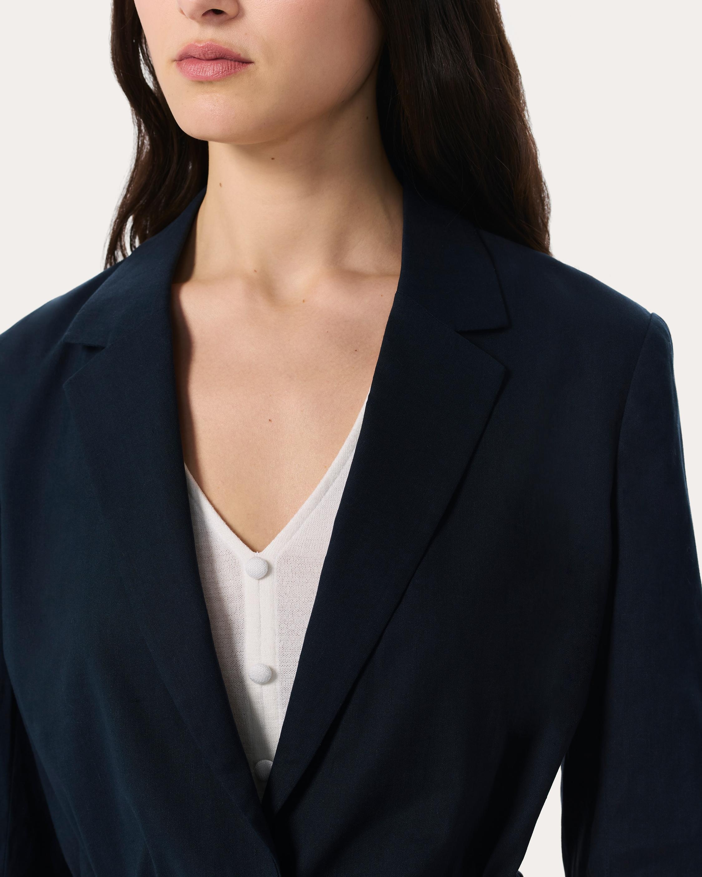 Spencer Linen-Blend Blazer - 5
