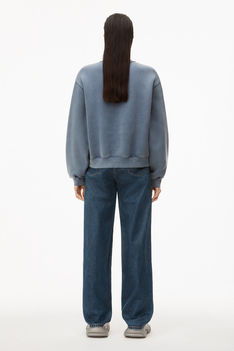 PUFF LOGO SWEATSHIRT IN STRUCTURED TERRY 4