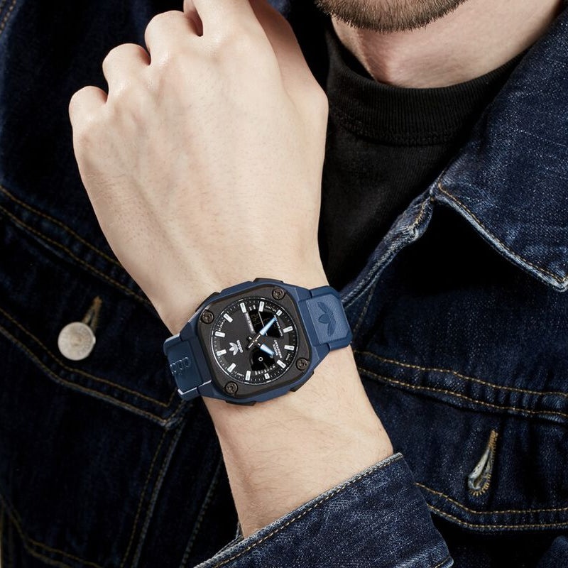 adidas Mineral Blue Resin Strap Watch 'Blue' AOST225452I - 2